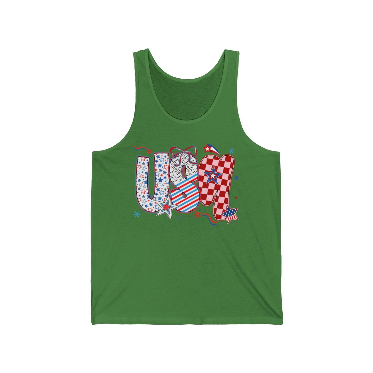 USA Doodle Jersey Tank