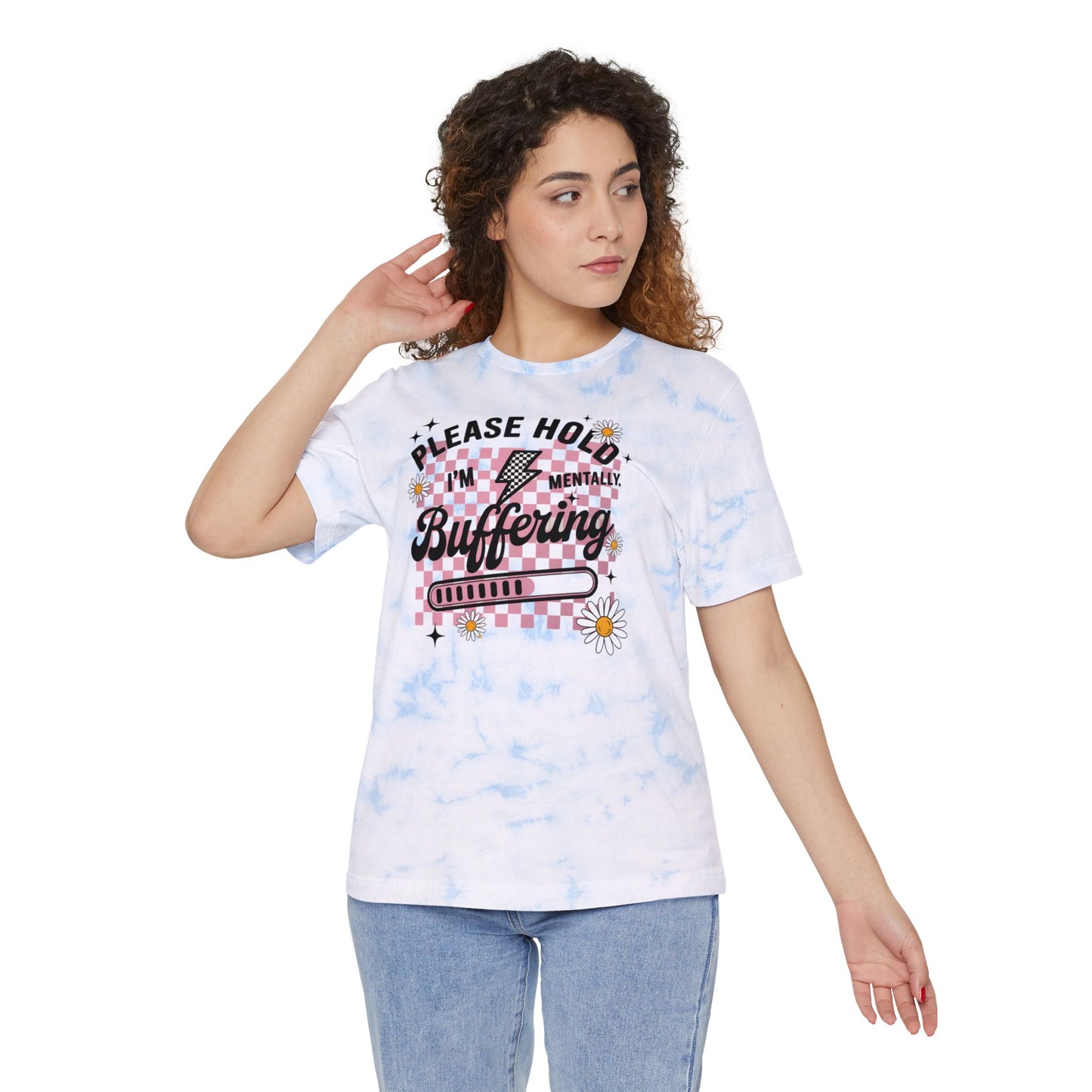 Mentally Buffering FWD Fashion Tie-Dyed T-Shirt