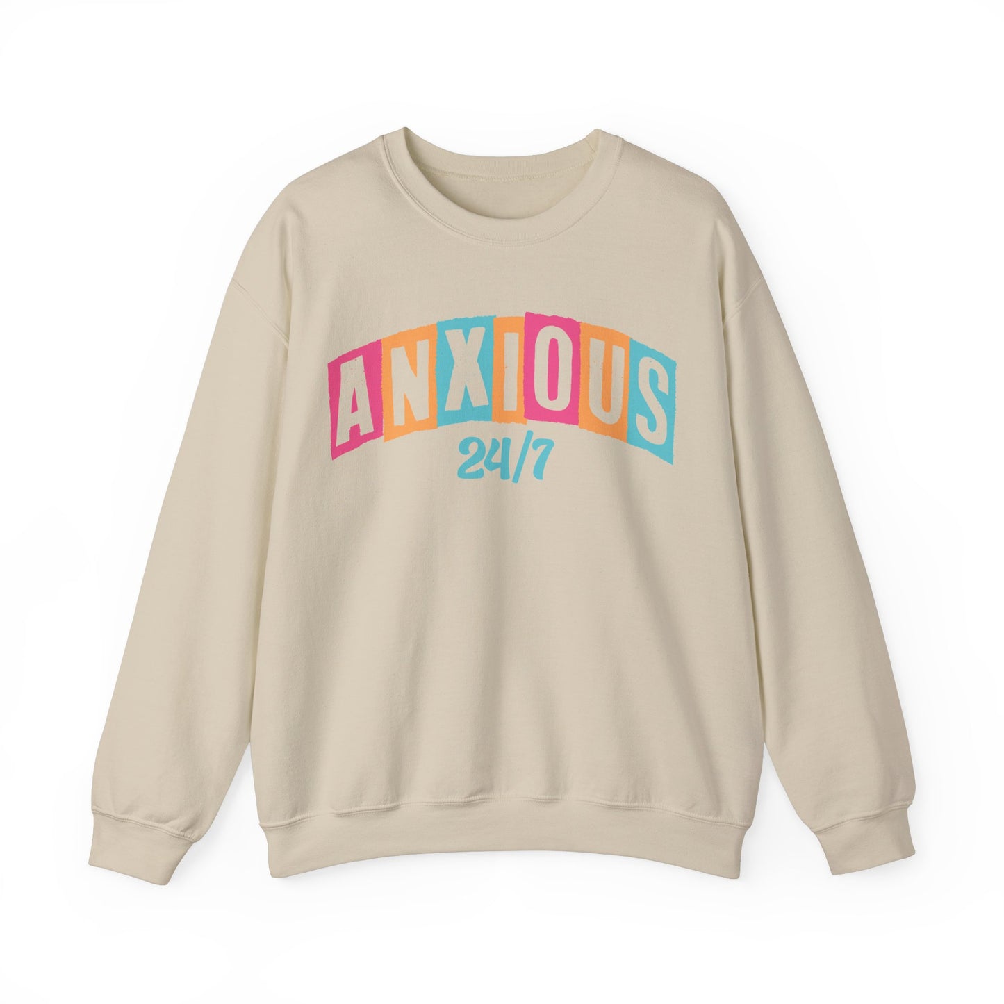 Anxious 24/7 Heavy Blend™ Crewneck Sweatshirt