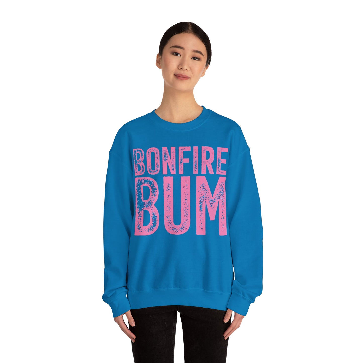 Pink Bonfire Bum Heavy Blend™ Crewneck Sweatshirt