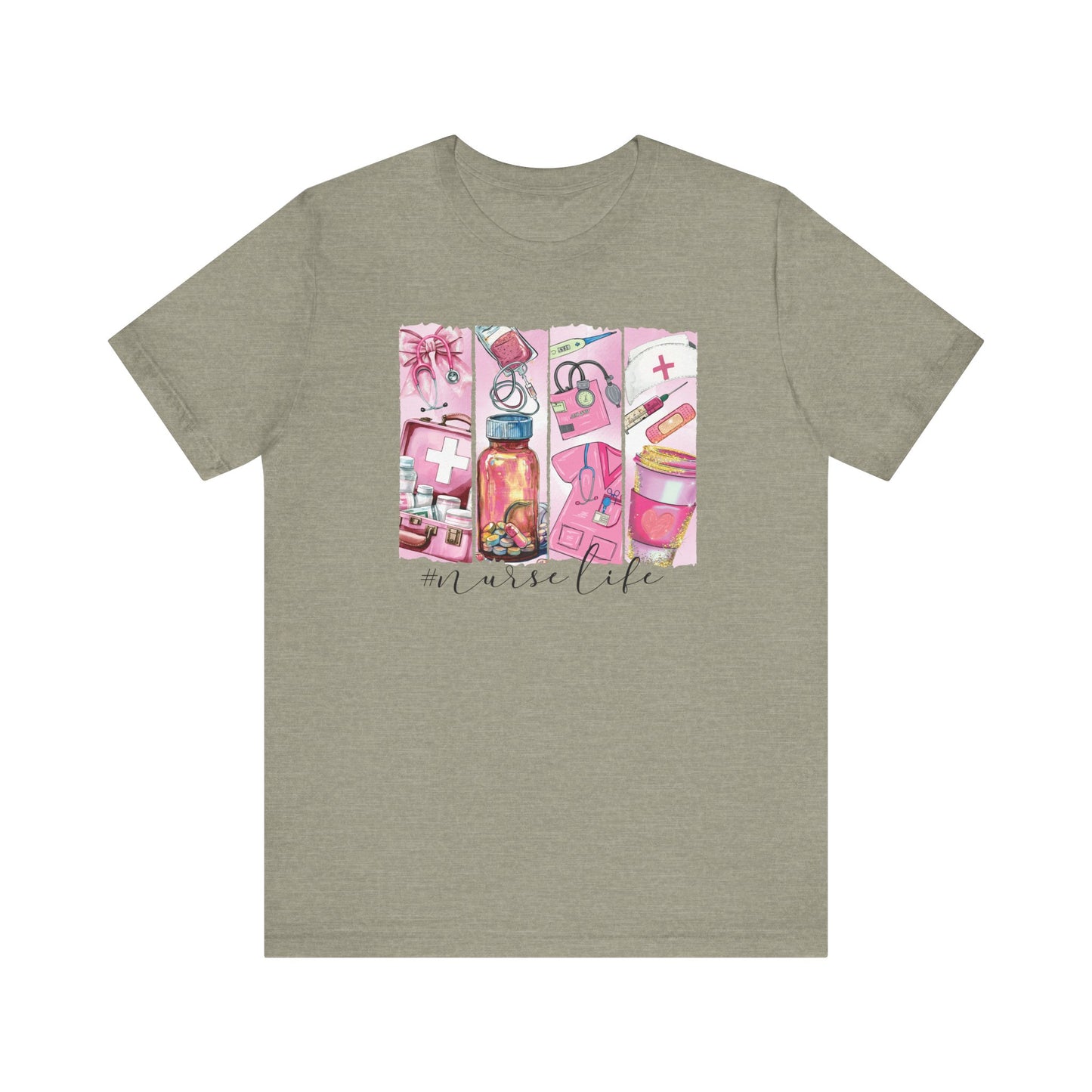 Nurse Life Brushstrokes Jersey Short Sleeve Tee