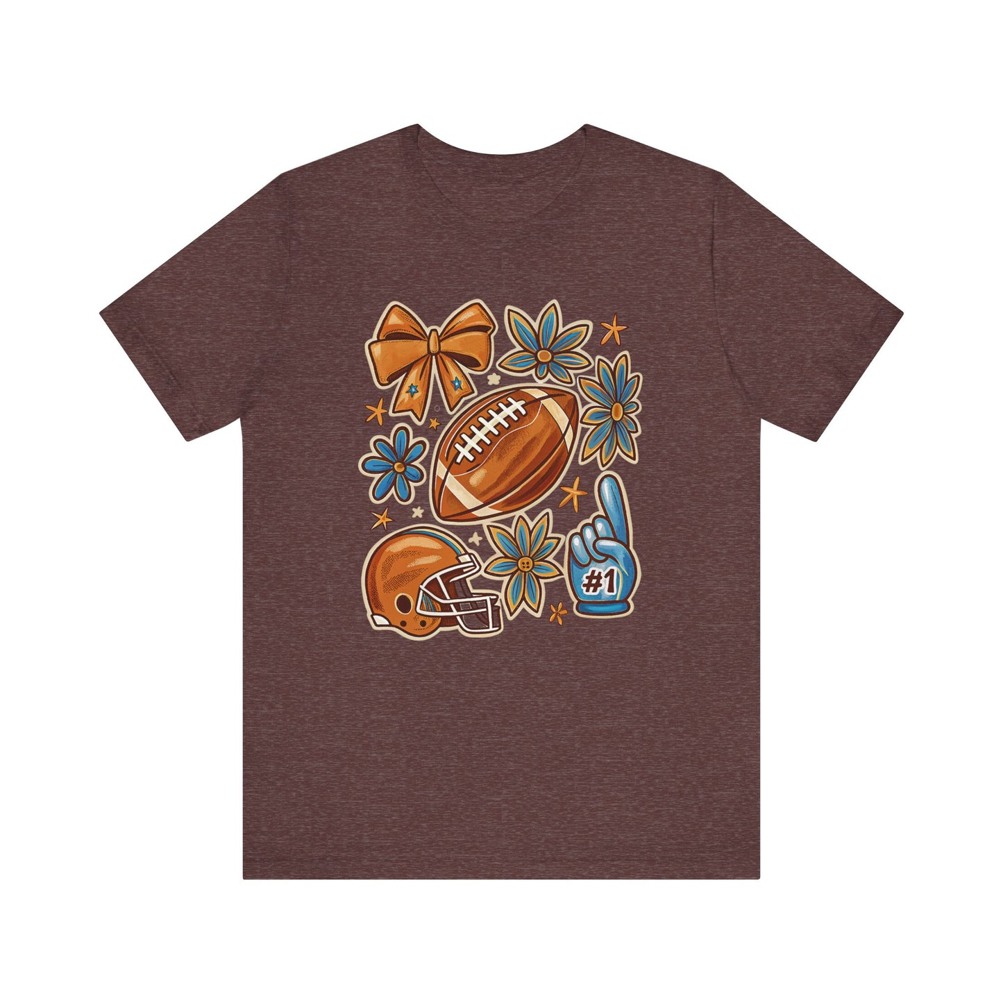 Fall Football Vibes Jersey Short Sleeve Tee