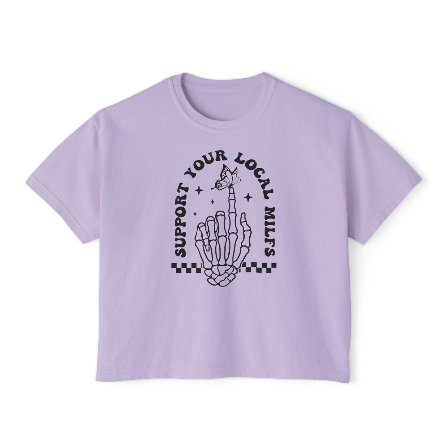 Support Your Local Milfs Women's Boxy Tee