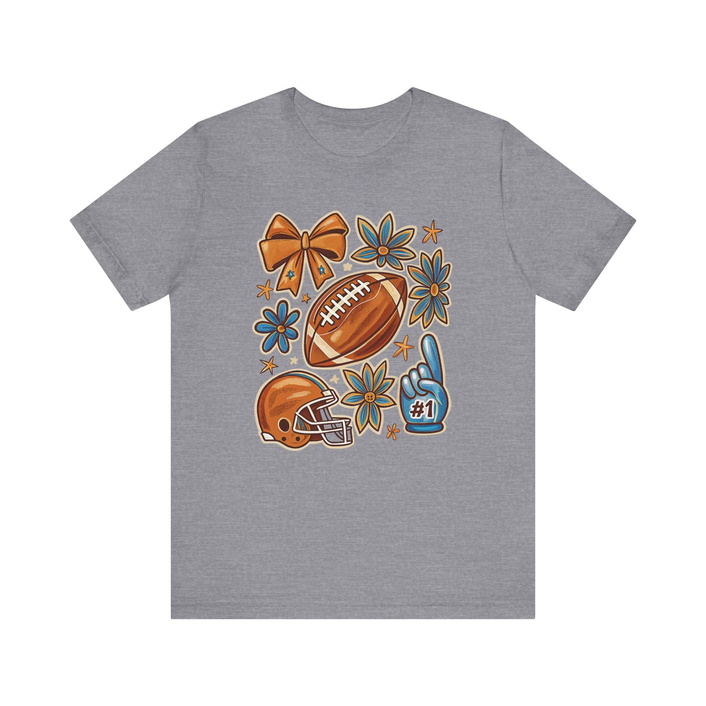 Fall Football Vibes Jersey Short Sleeve Tee