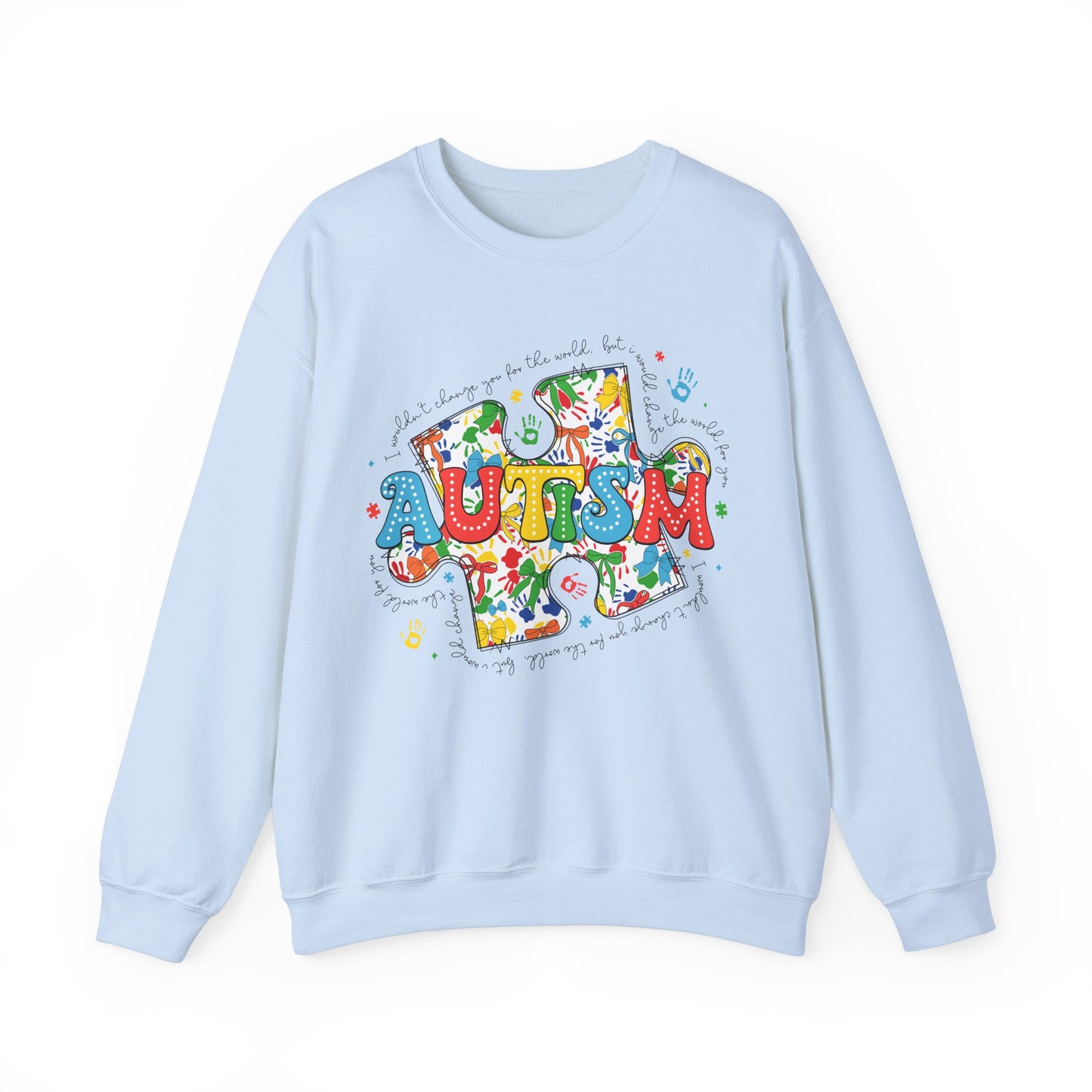 Autism Puzzle Piece Heavy Blend™ Crewneck Sweatshirt