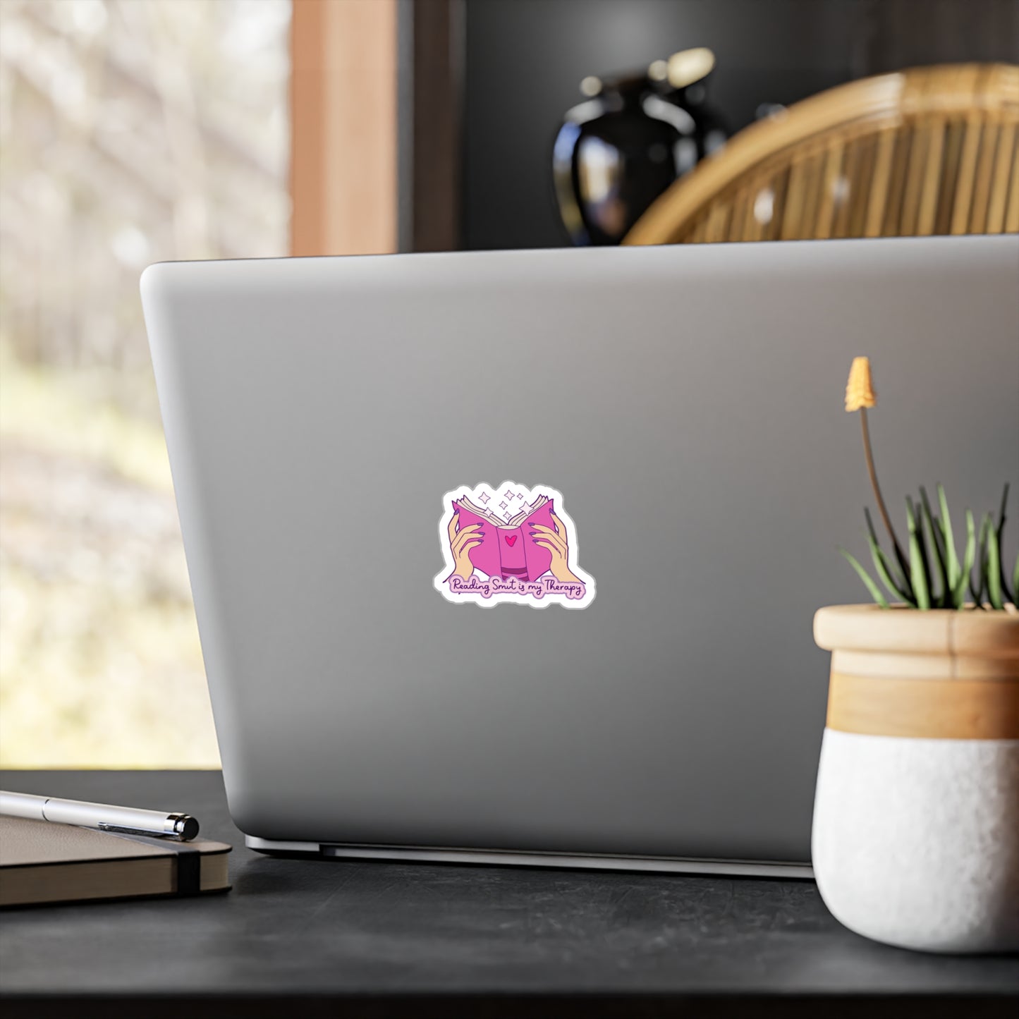 Reading Smut Is My Therapy Kiss-Cut Vinyl Decals