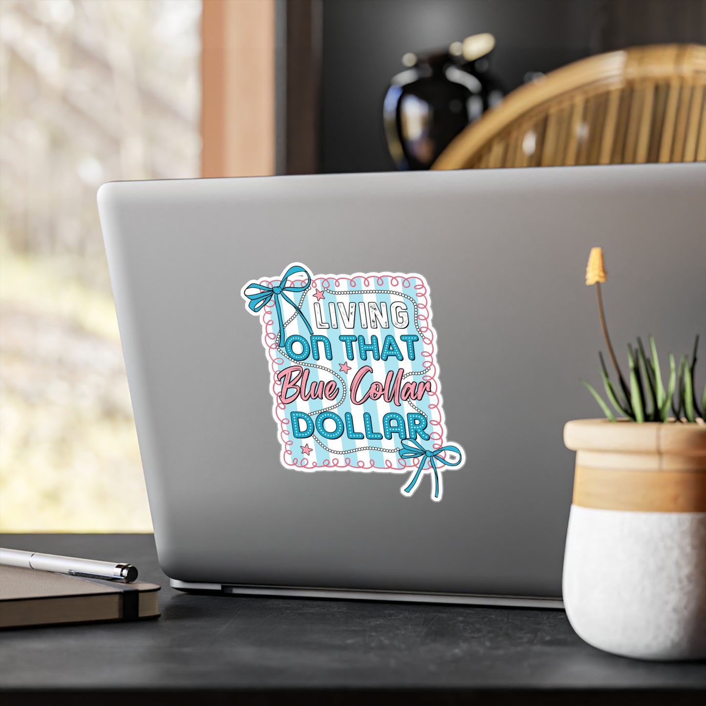 Blue Collar Dollar Kiss-Cut Vinyl Decals