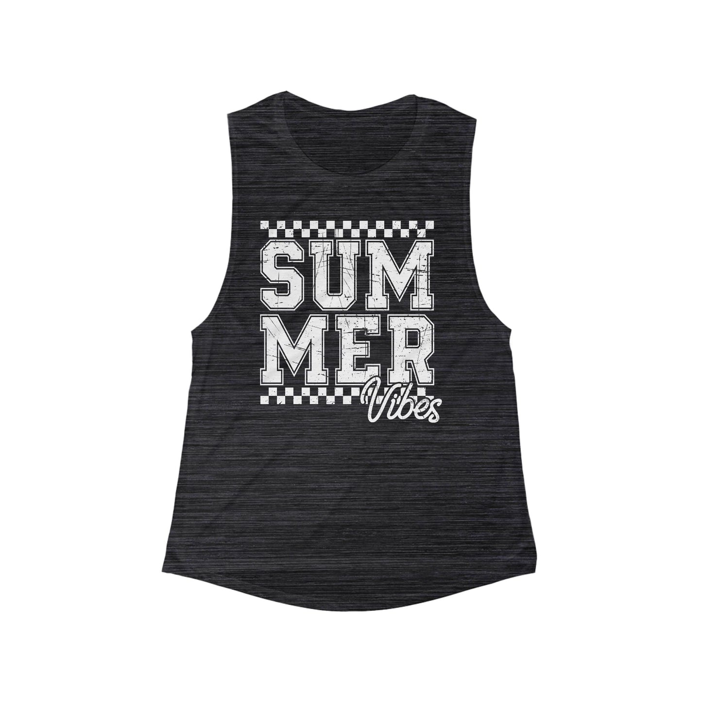 Summer Vibes Women's Flowy Scoop Muscle Tank