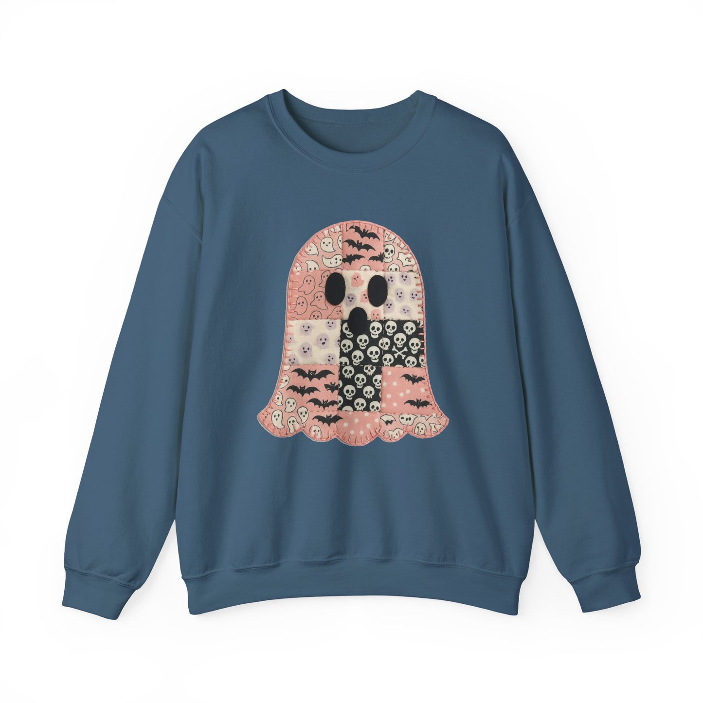 Patchwork Ghost Heavy Blend™ Crewneck Sweatshirt