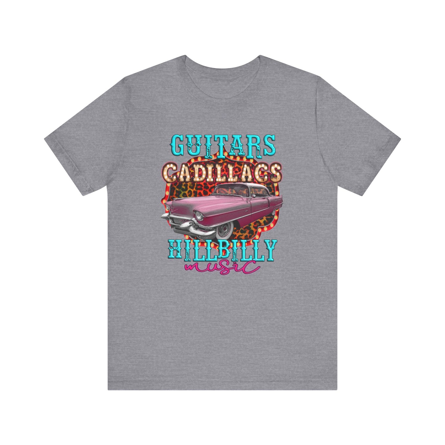 Guitars Cadillacs Hillbilly Music Jersey Short Sleeve Tee