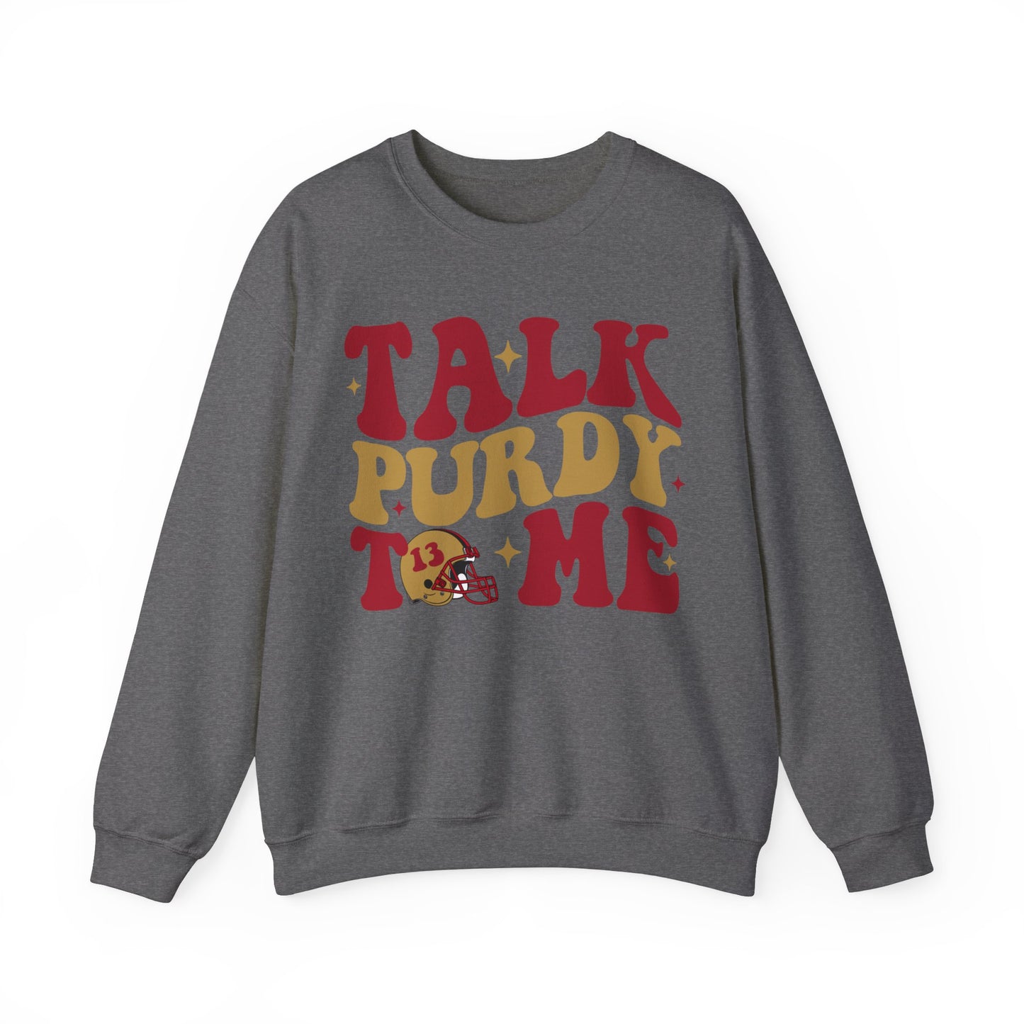 Talk Purdy To Me Heavy Blend™ Crewneck Sweatshirt