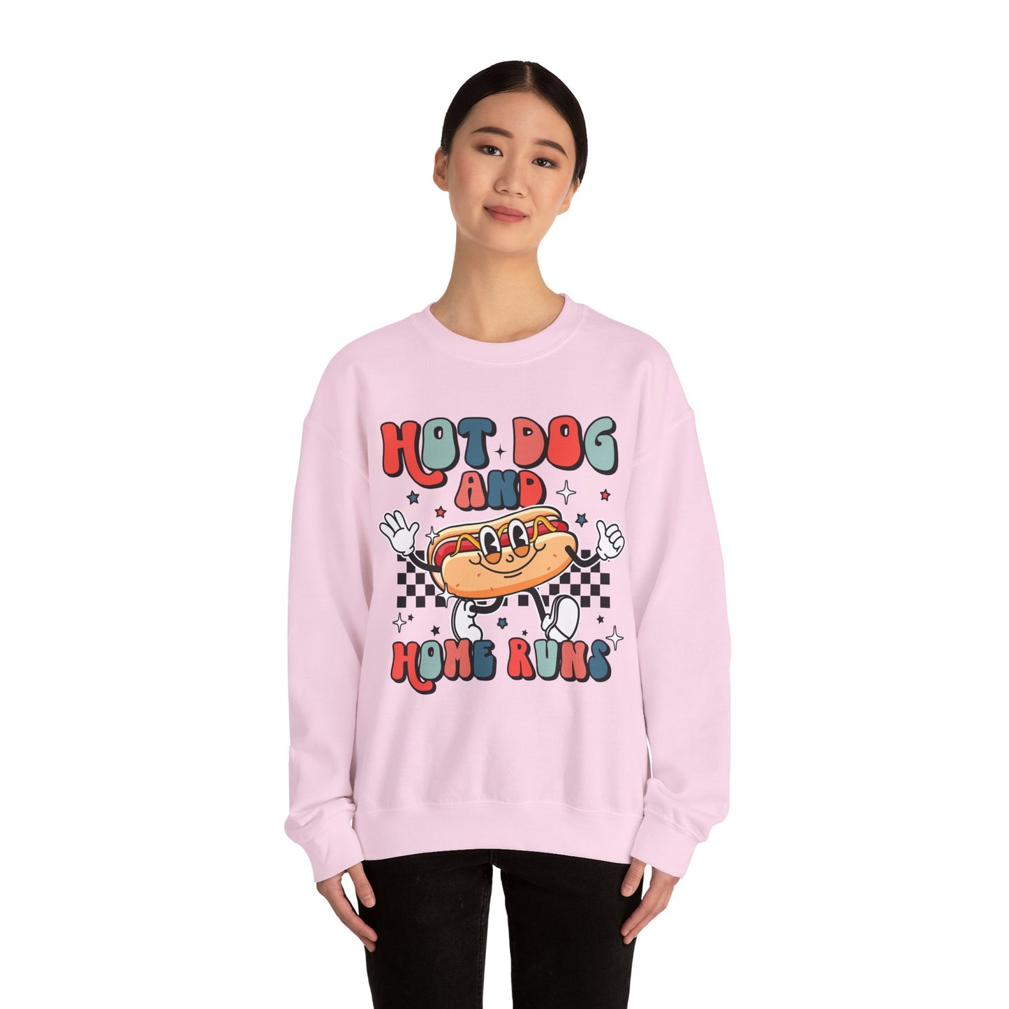 Hot Dogs and Home Runs Heavy Blend™ Crewneck Sweatshirt