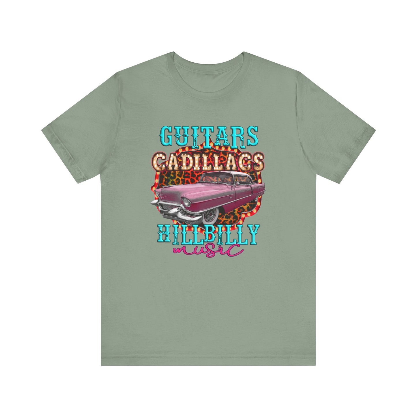 Guitars Cadillacs Hillbilly Music Jersey Short Sleeve Tee
