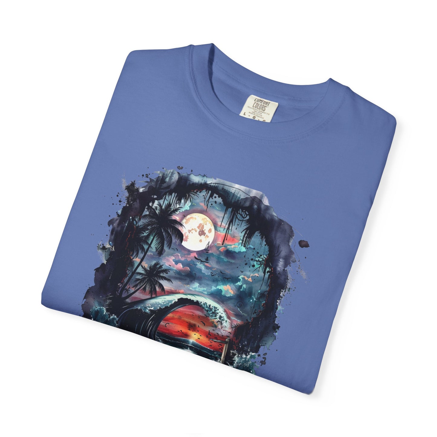 Gothic Summer Wave Garment-Dyed T-shirt