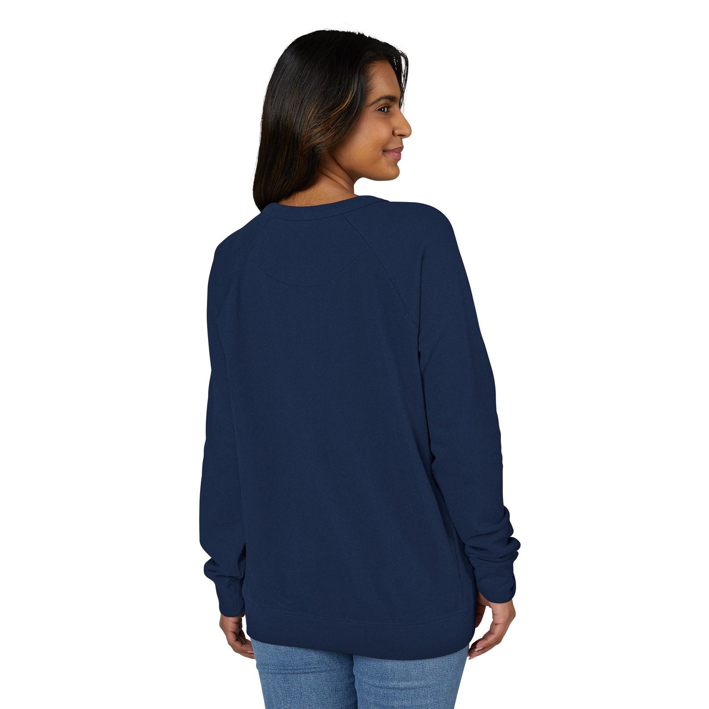 Checkered Ghost French Terry Raglan Crewneck