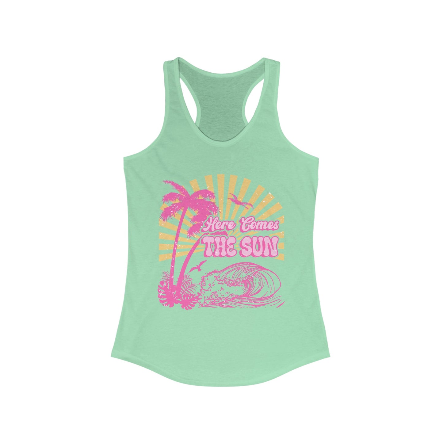 Here Comes The Sun Women's Ideal Racerback Tank