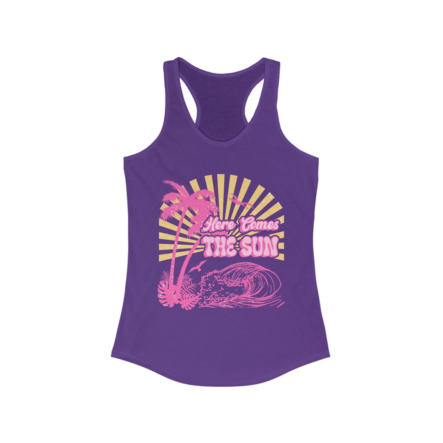 Here Comes The Sun Women's Ideal Racerback Tank