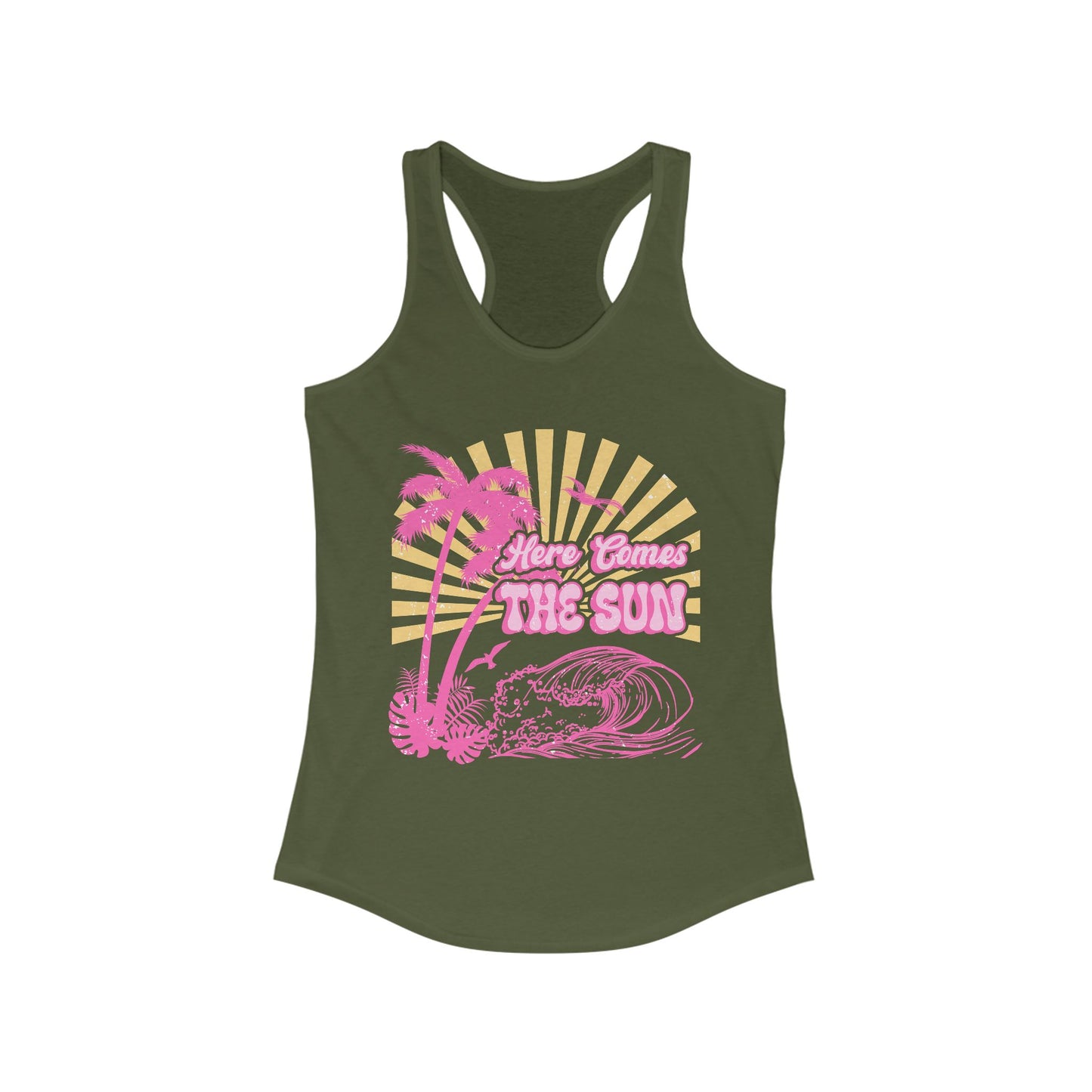 Here Comes The Sun Women's Ideal Racerback Tank
