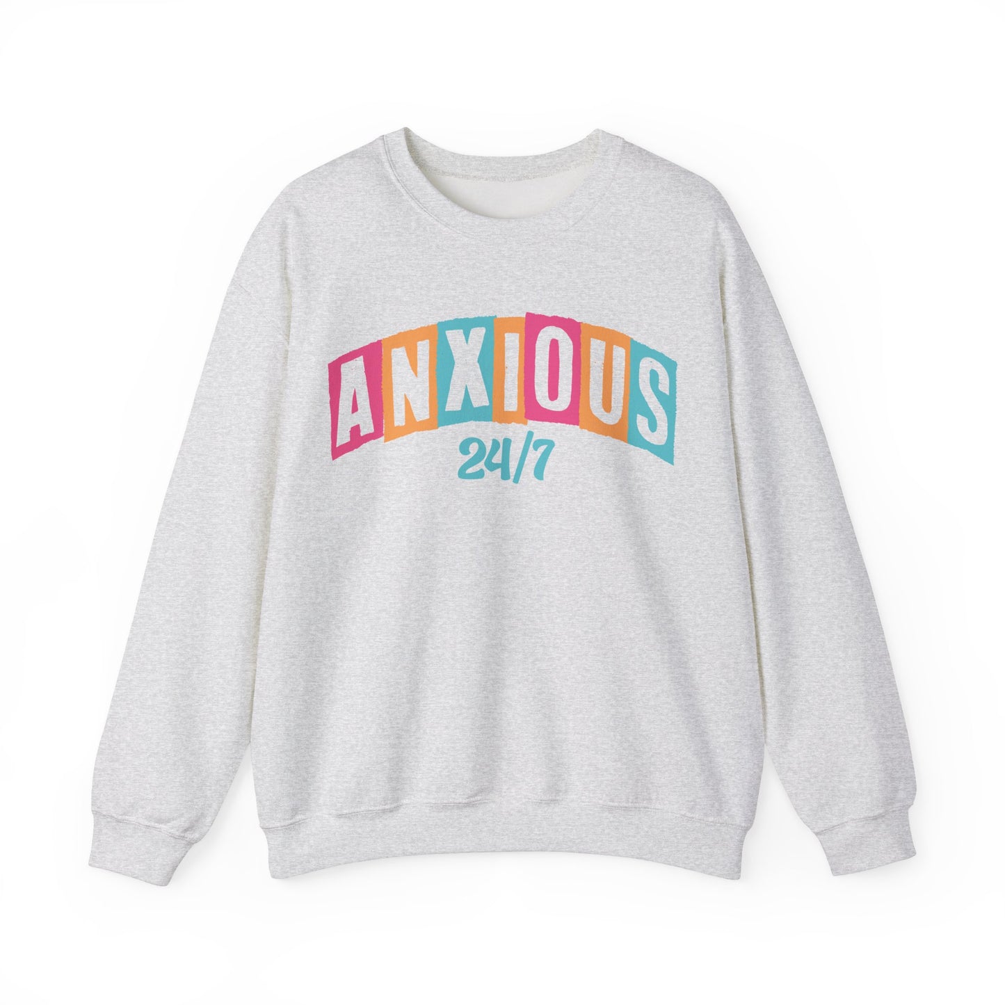 Anxious 24/7 Heavy Blend™ Crewneck Sweatshirt