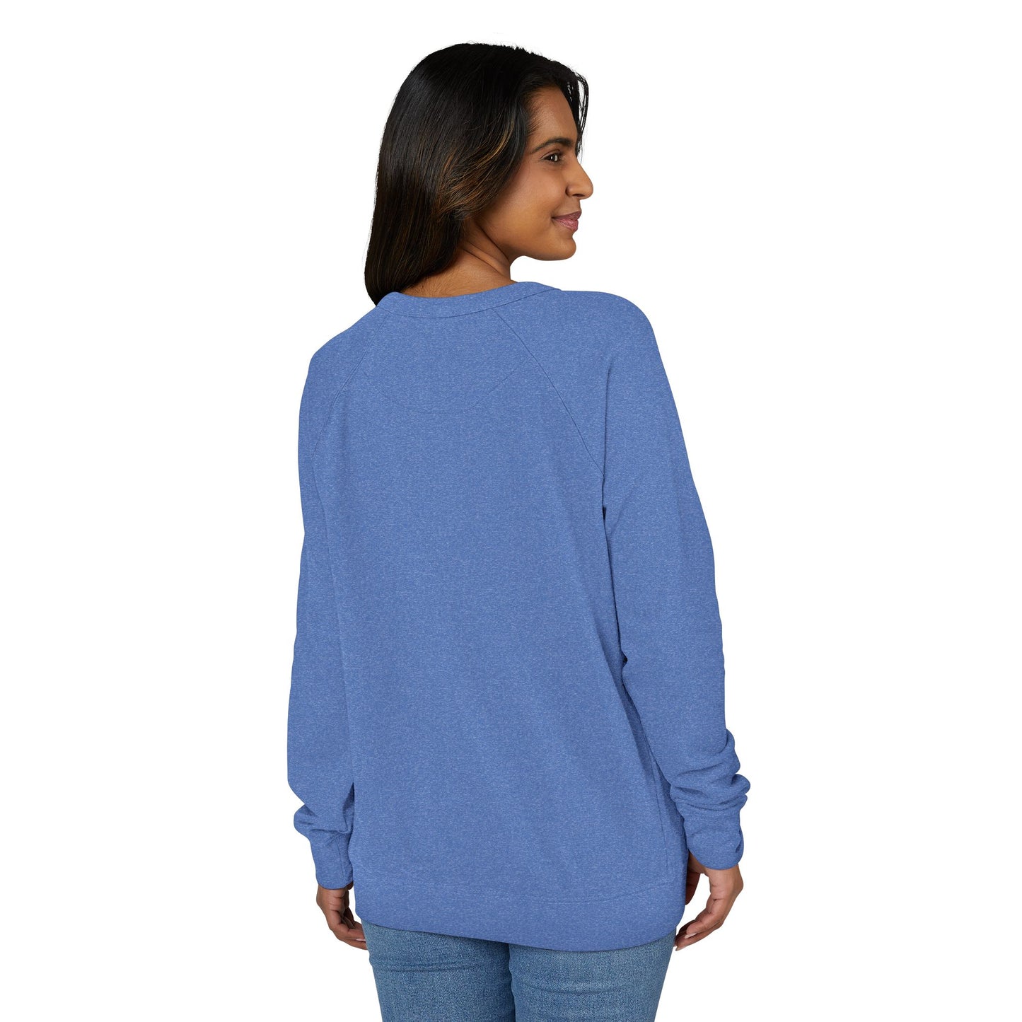 Checkered Ghost French Terry Raglan Crewneck