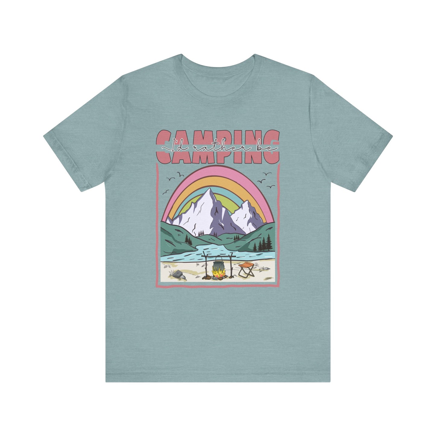 I’d Rather Be Camping Jersey Short Sleeve Tee