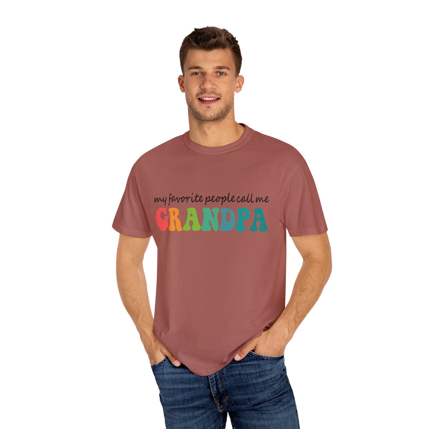 Call Me Grandpa Garment-Dyed T-shirt