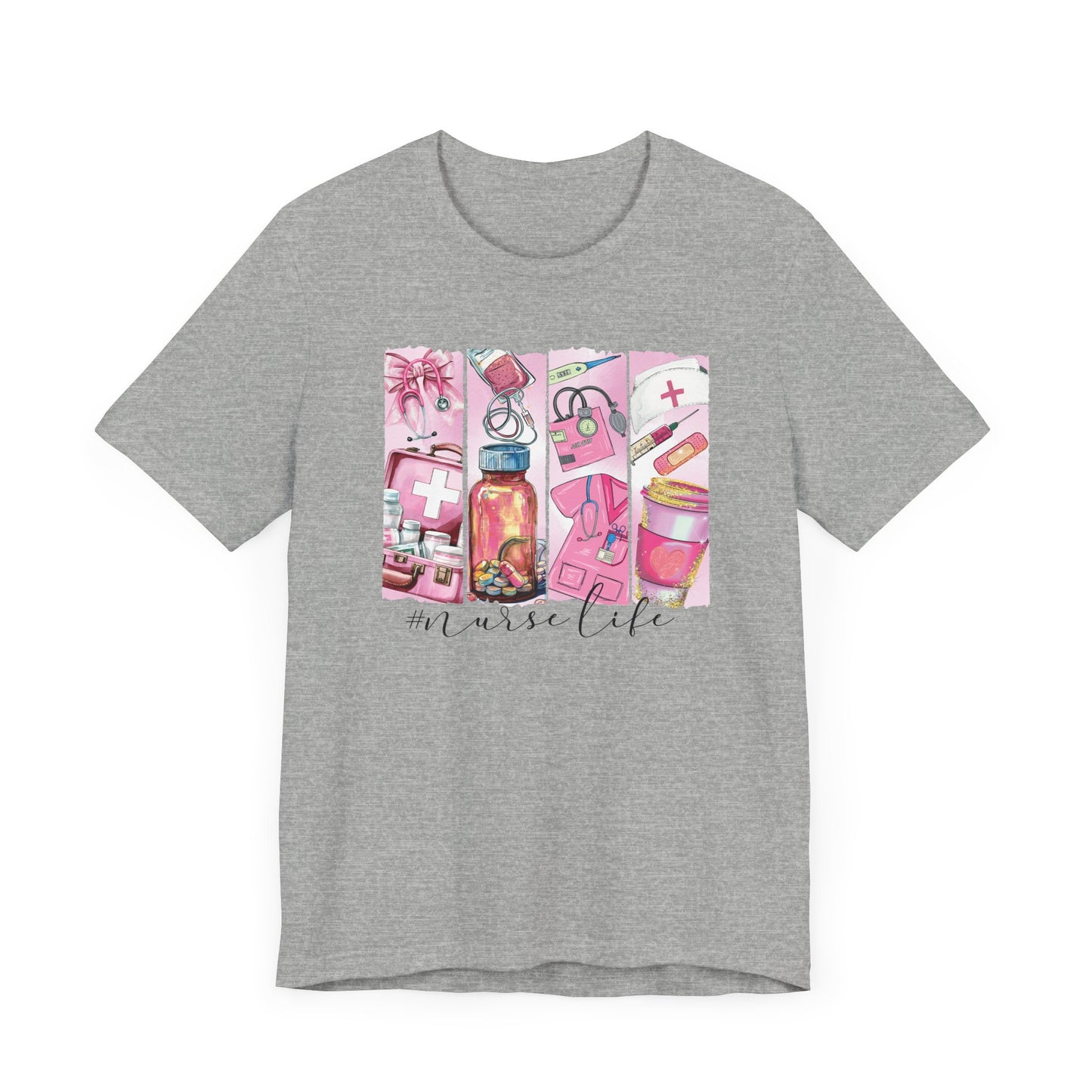 Nurse Life Brushstrokes Jersey Short Sleeve Tee