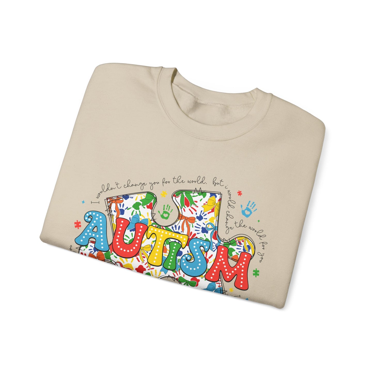 Autism Puzzle Piece Heavy Blend™ Crewneck Sweatshirt