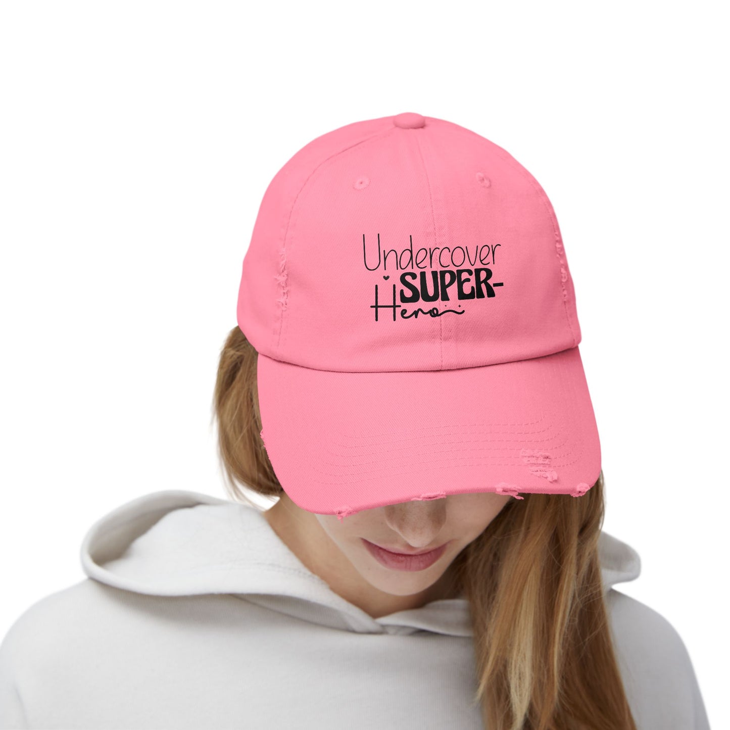Undercover Super Hero Distressed Cap