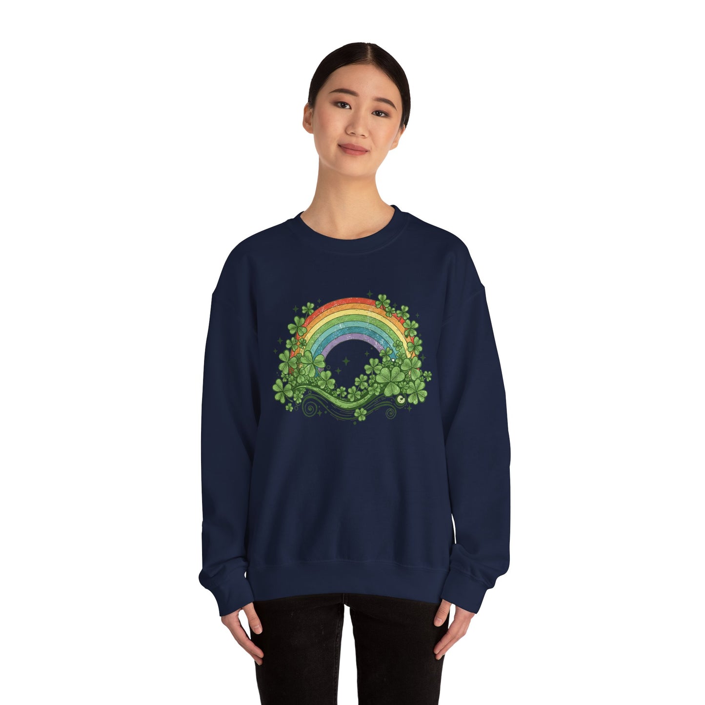 Lucky Rainbow Heavy Blend™ Crewneck Sweatshirt