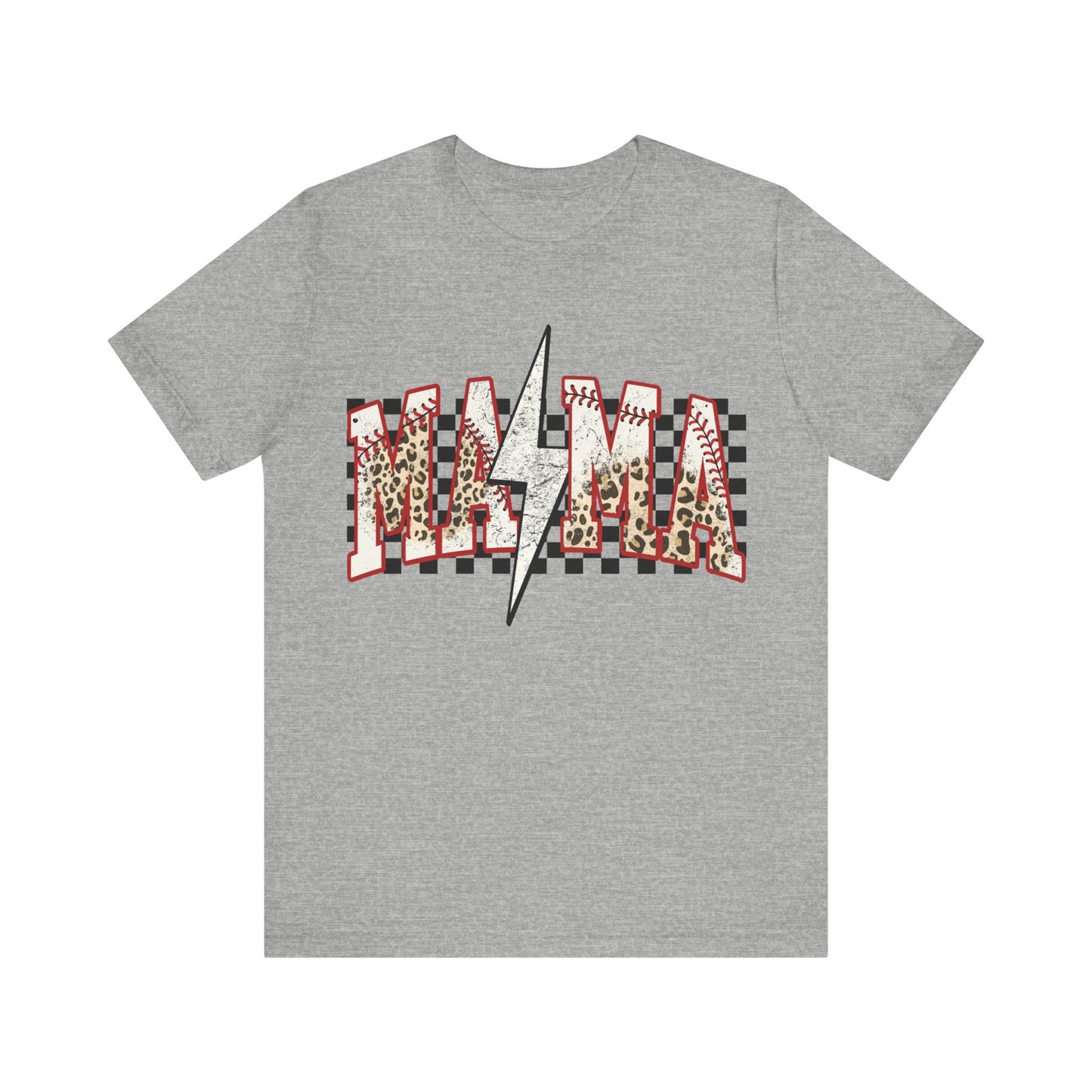 Baseball Mama Lighting Bolt Jersey Short Sleeve Tee