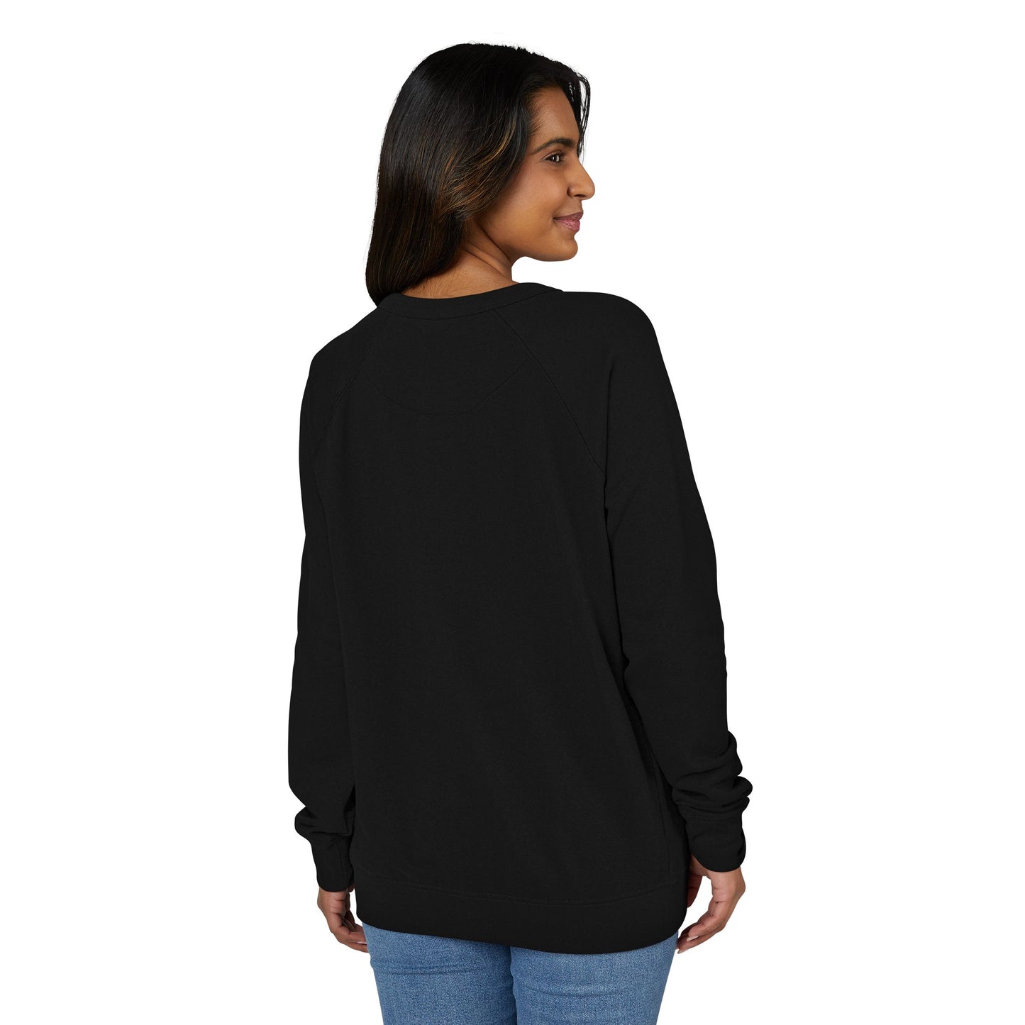 Checkered Ghost French Terry Raglan Crewneck