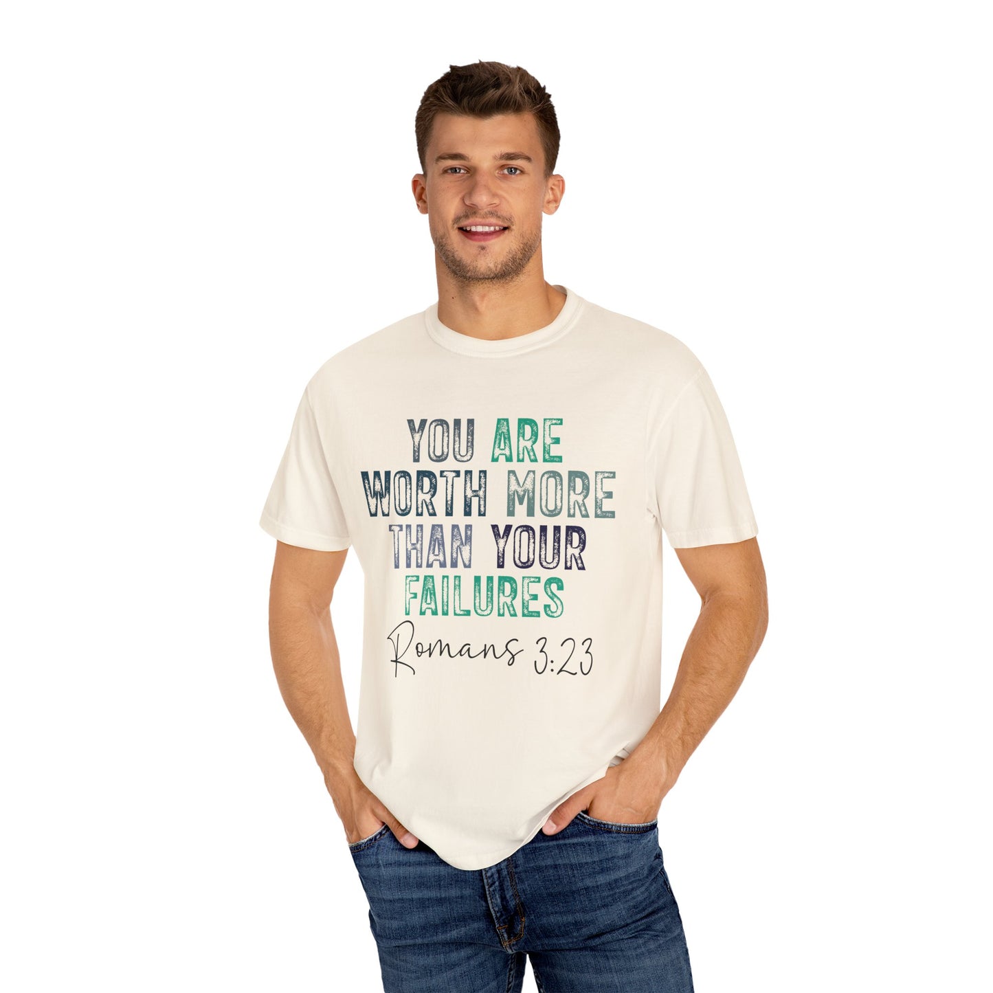 Know Your Worth Garment-Dyed T-shirt