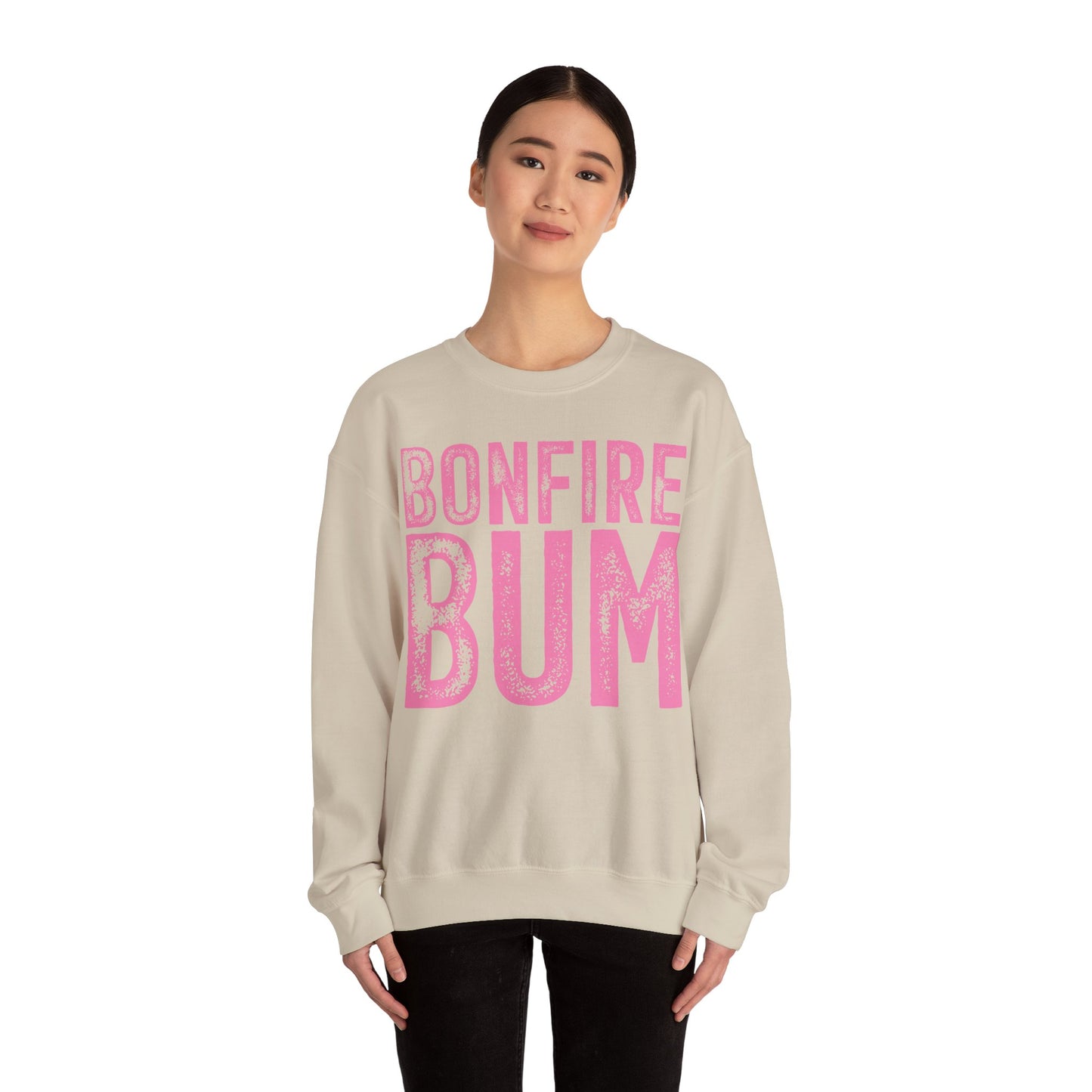 Pink Bonfire Bum Heavy Blend™ Crewneck Sweatshirt