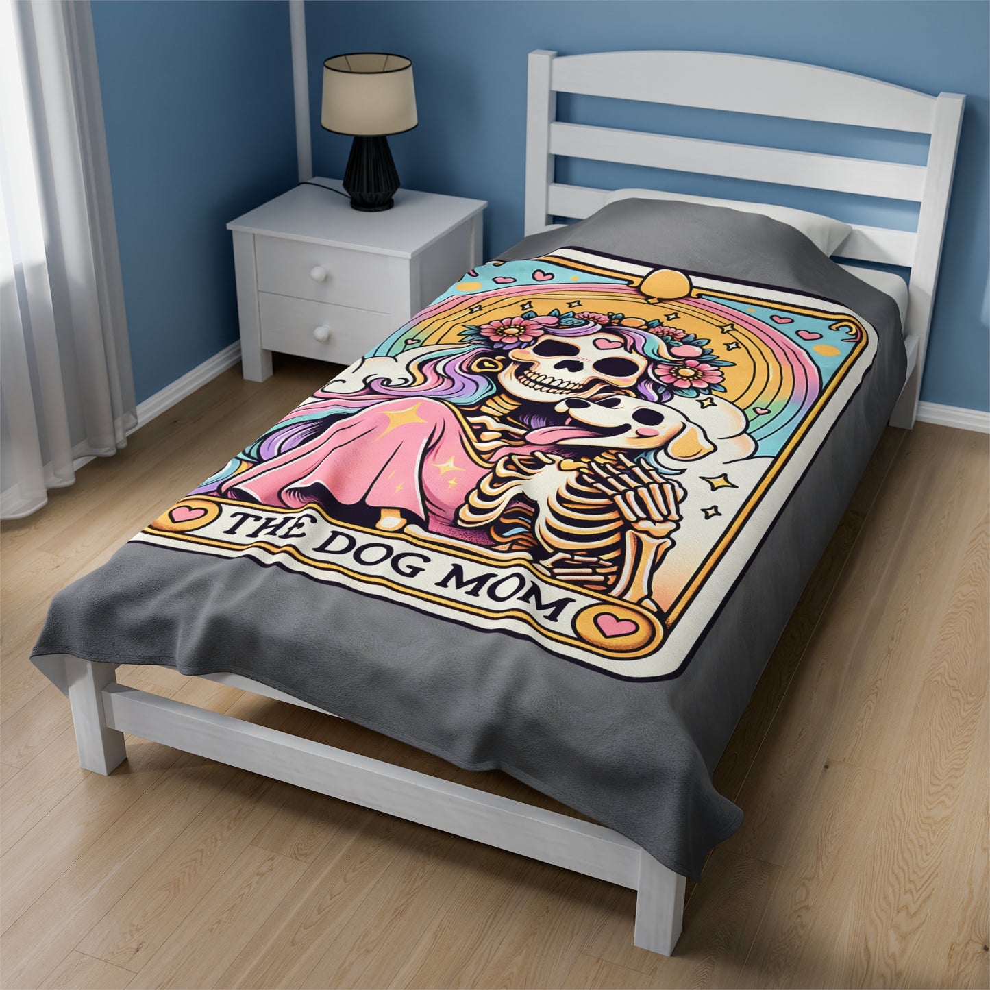 The Dog Mom Tarot Velveteen Plush Blanket