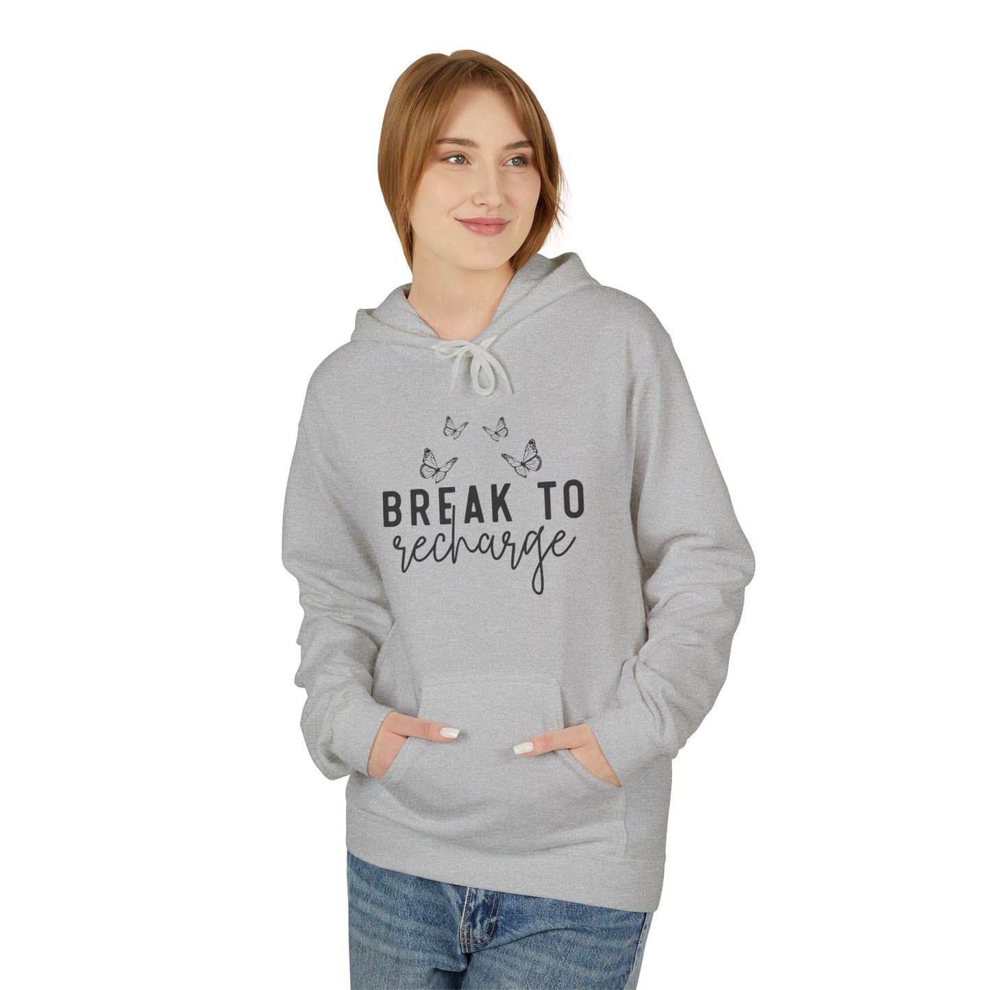 Break To Recharge Midweight Softstyle Fleece Hoodie