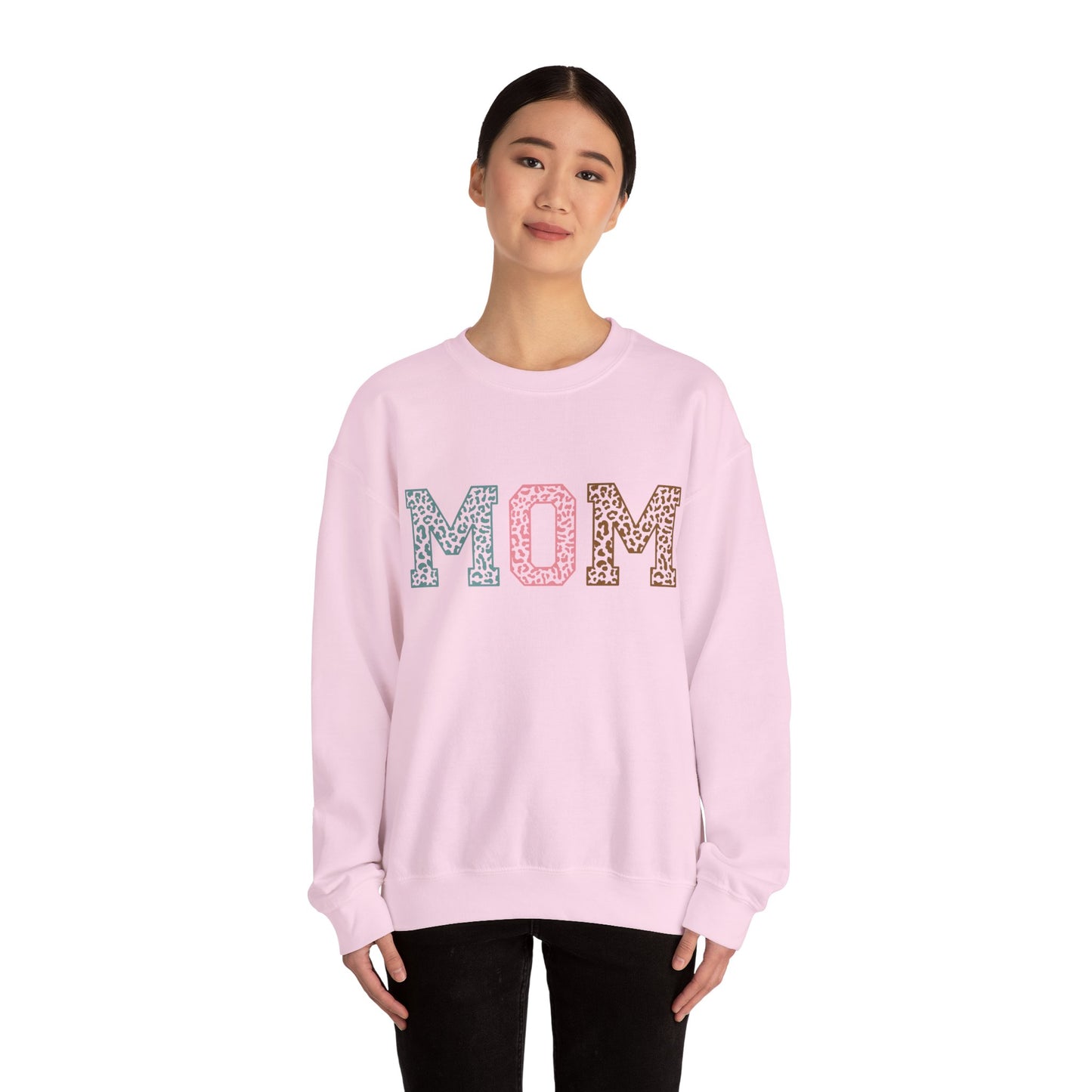 Leopard MOM Heavy Blend™ Crewneck Sweatshirt