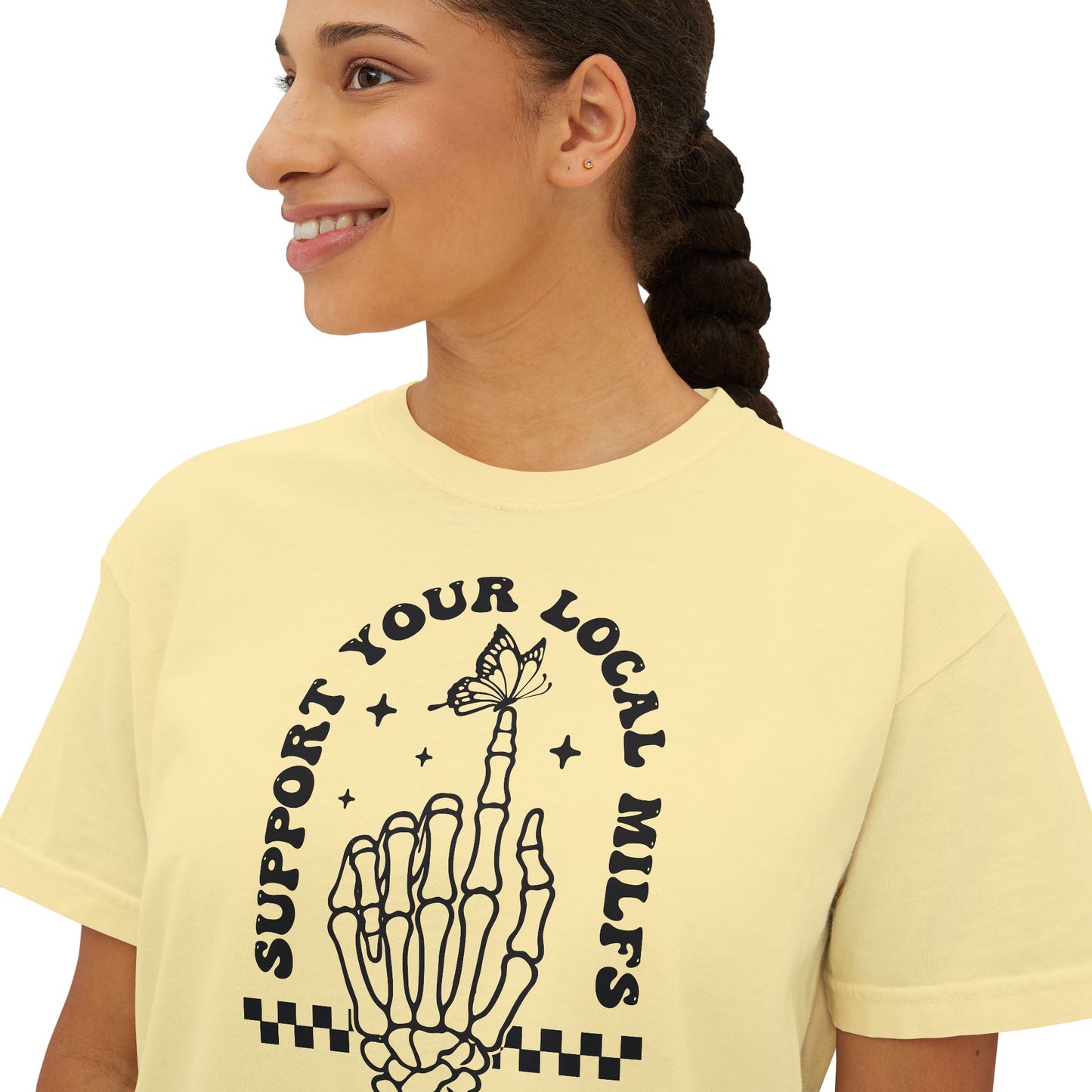 Support Your Local Milfs Women's Boxy Tee