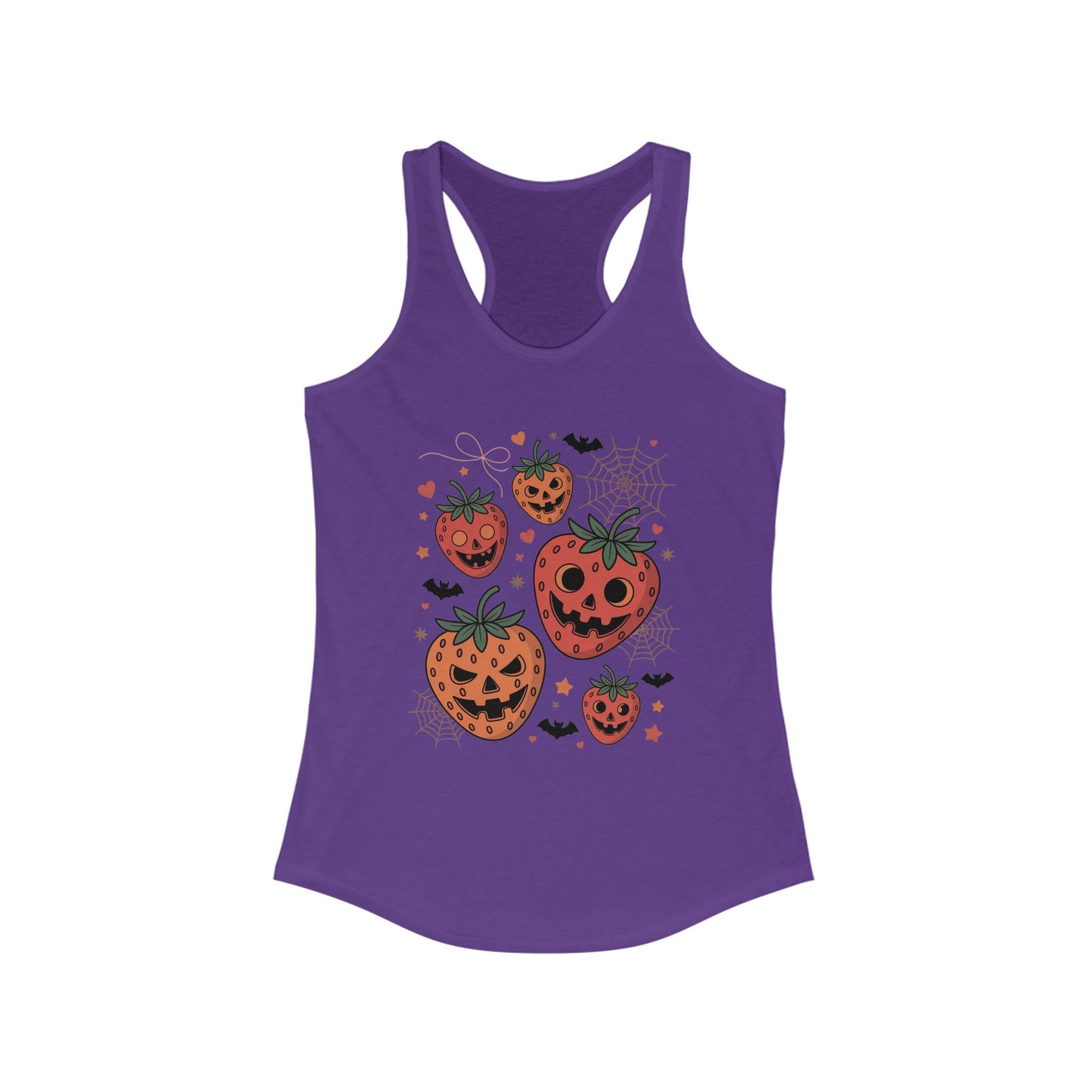 Creepy Strawberries Women's Ideal Racerback Tank