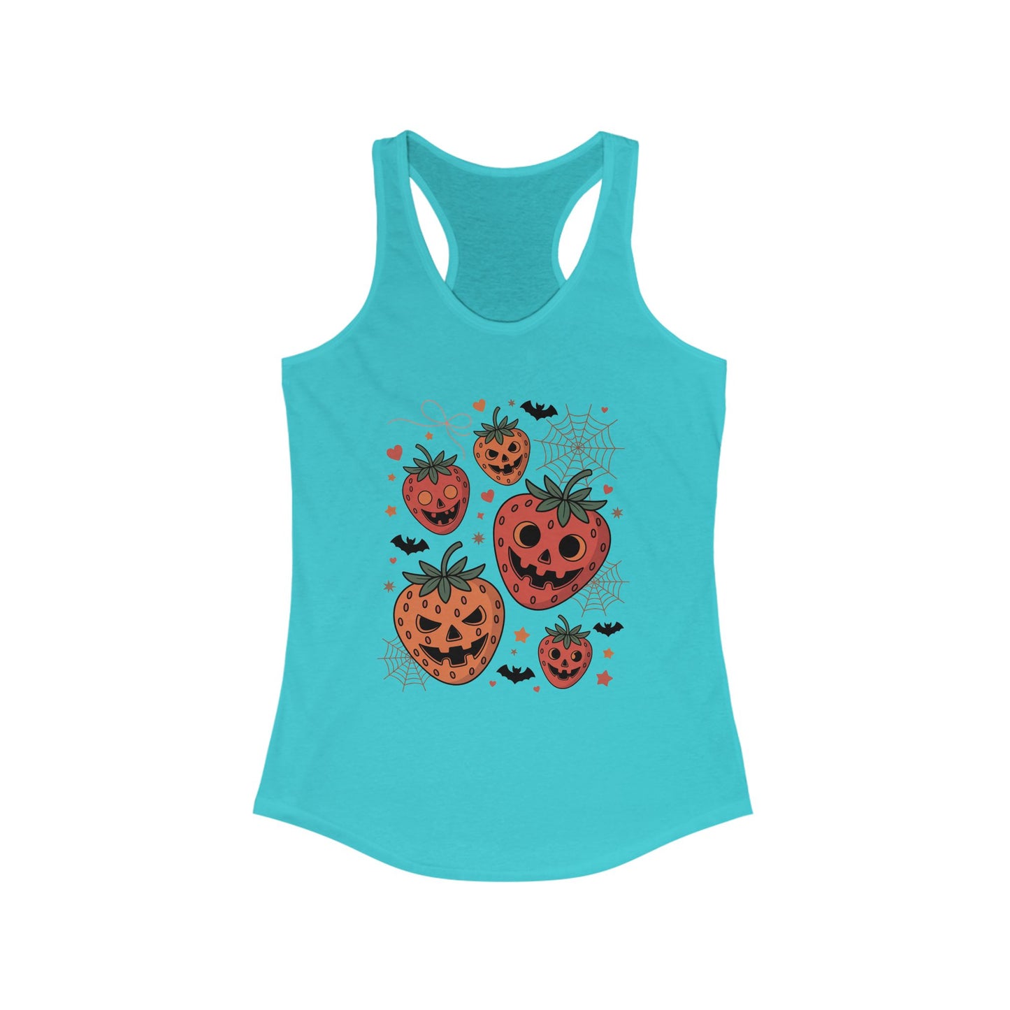 Creepy Strawberries Women's Ideal Racerback Tank