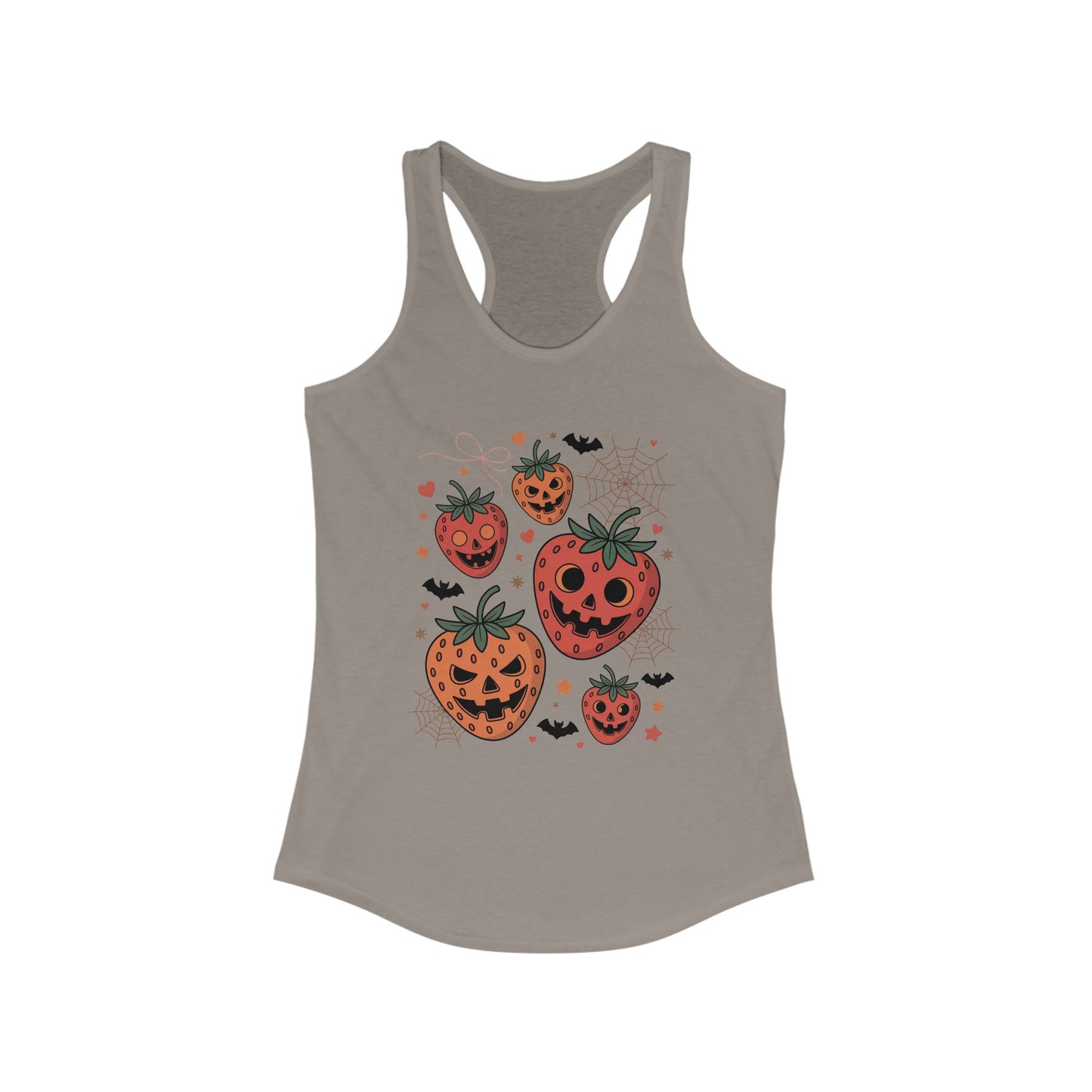 Creepy Strawberries Women's Ideal Racerback Tank