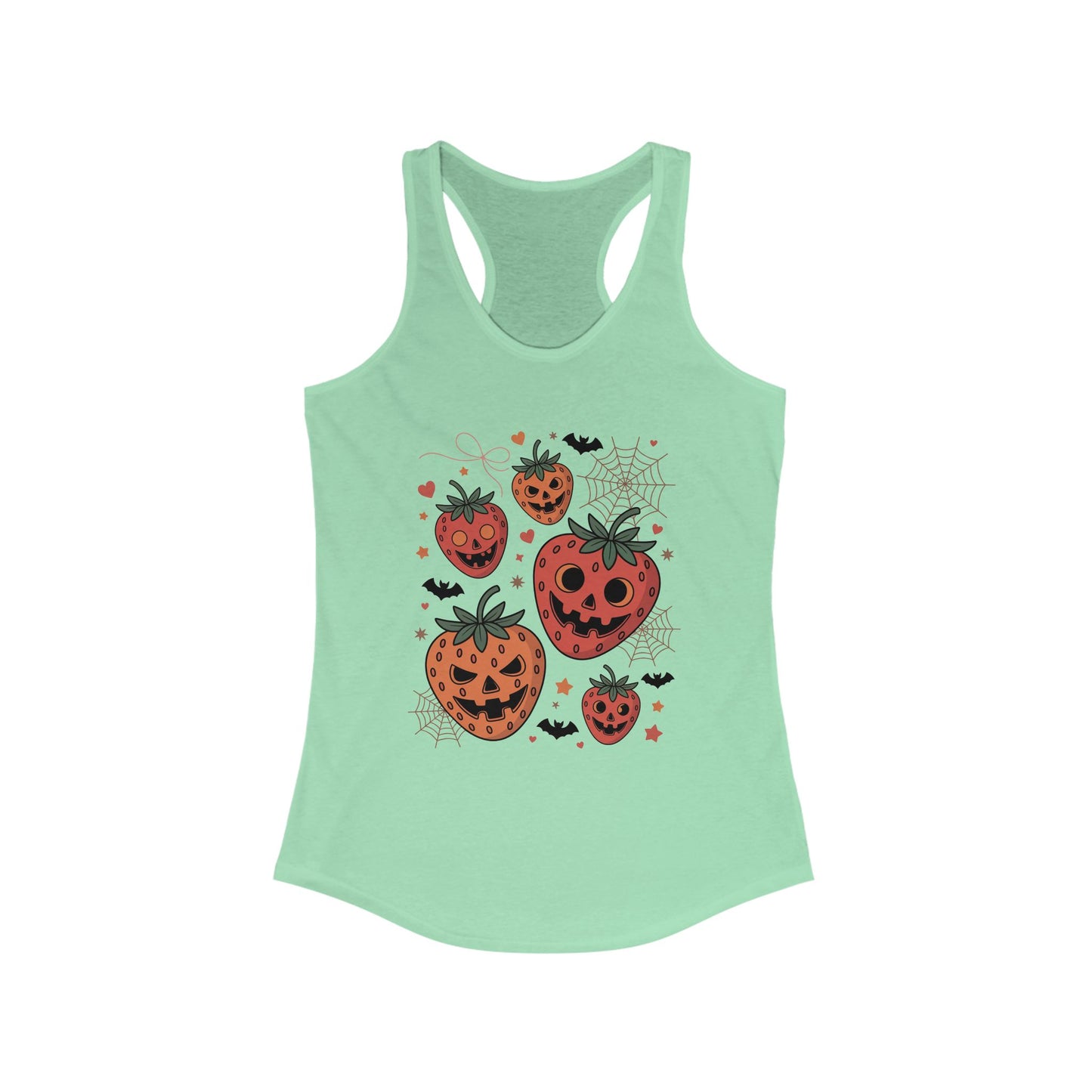 Creepy Strawberries Women's Ideal Racerback Tank