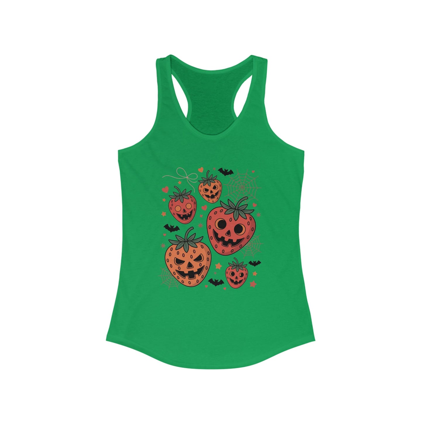 Creepy Strawberries Women's Ideal Racerback Tank