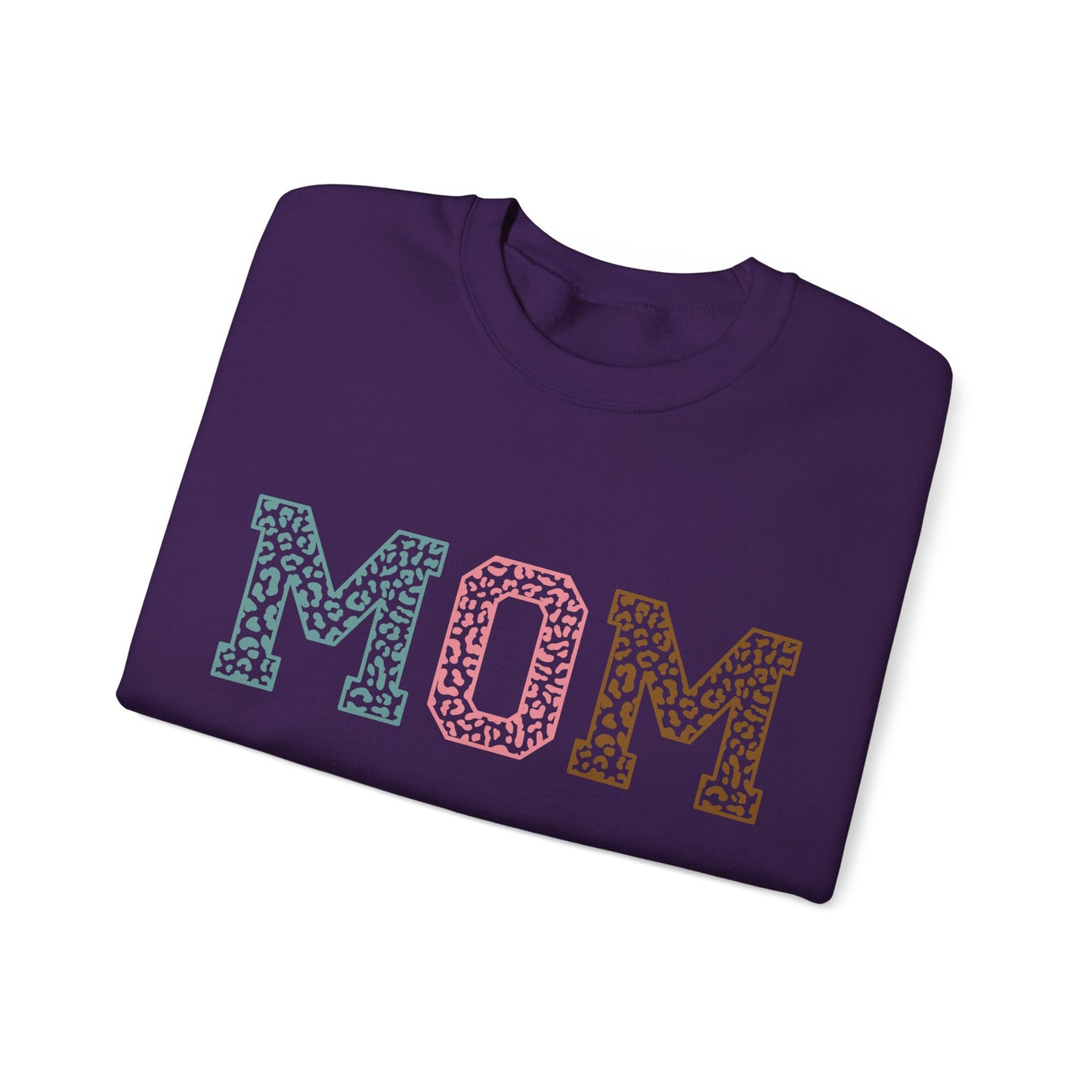 Leopard MOM Heavy Blend™ Crewneck Sweatshirt