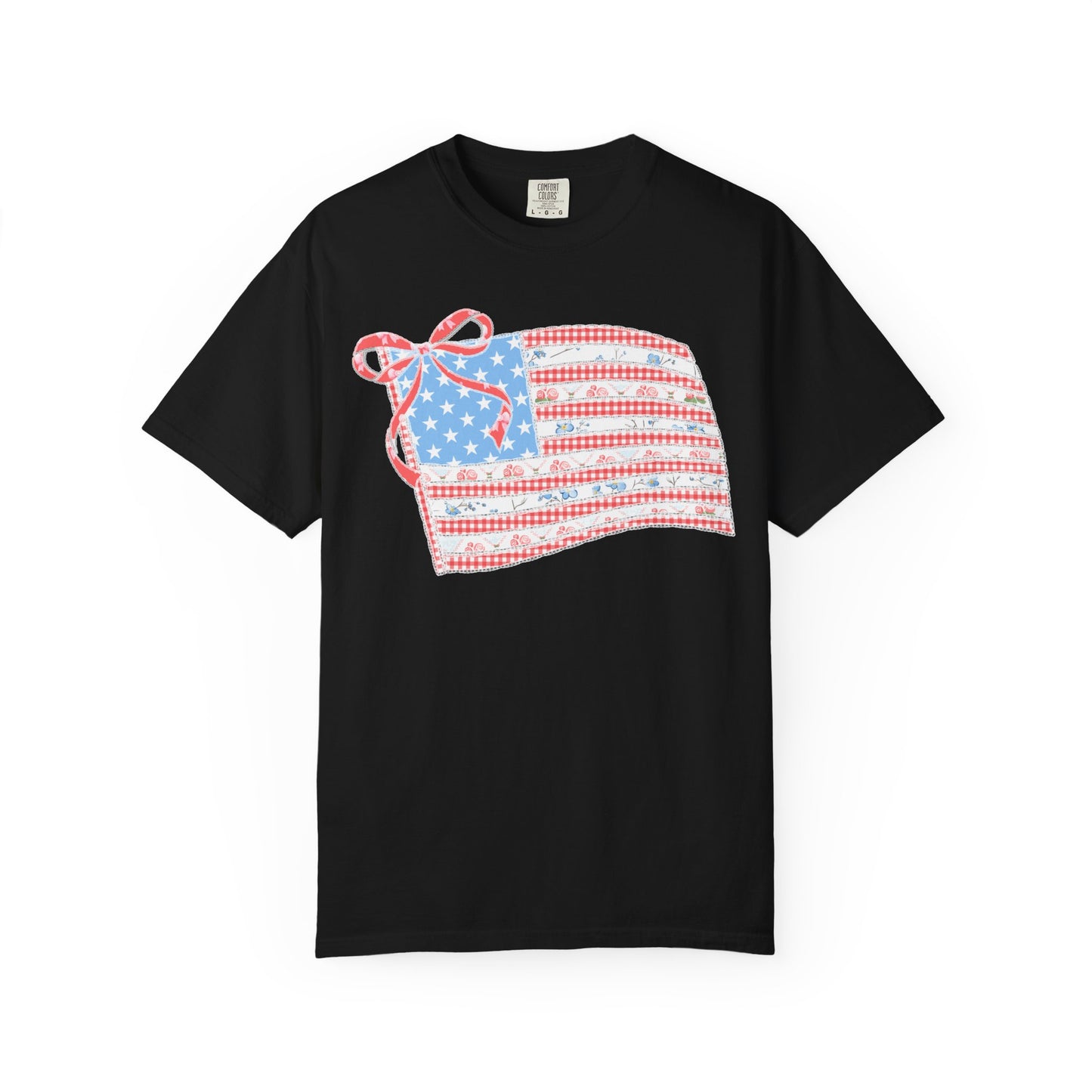 Vintage Floral Flag Garment-Dyed T-shirt
