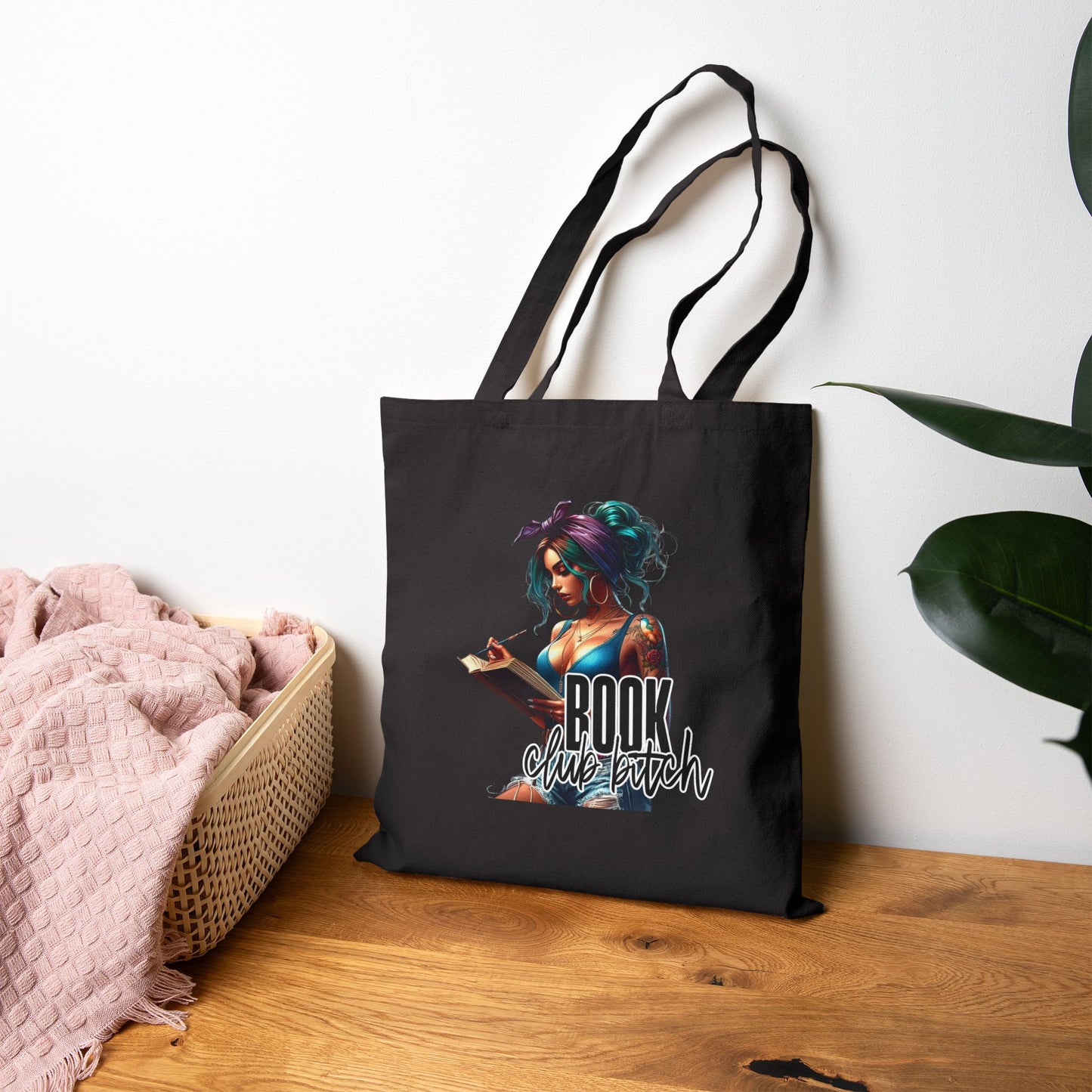 Book Club B Cotton Canvas Tote Bag