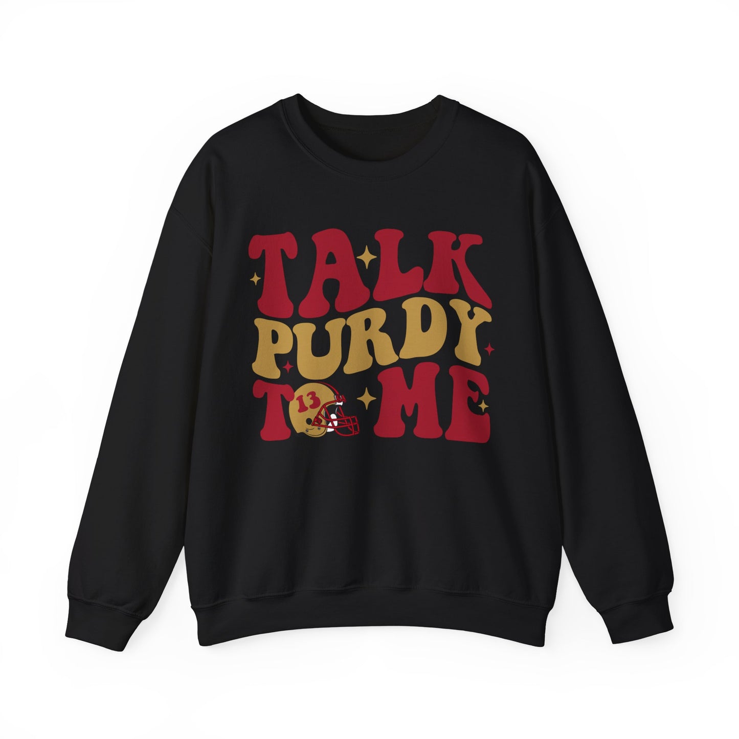 Talk Purdy To Me Heavy Blend™ Crewneck Sweatshirt