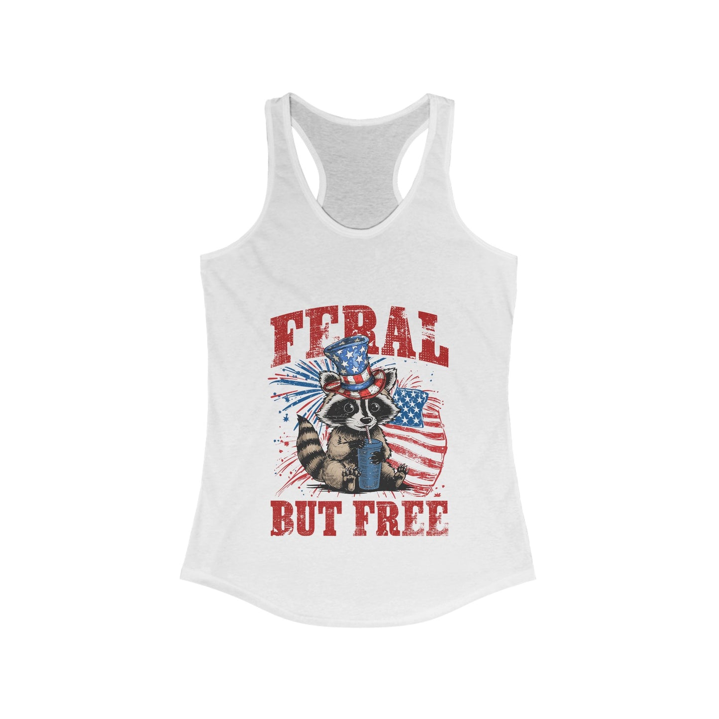 Feral But Free Women's Ideal Racerback Tank