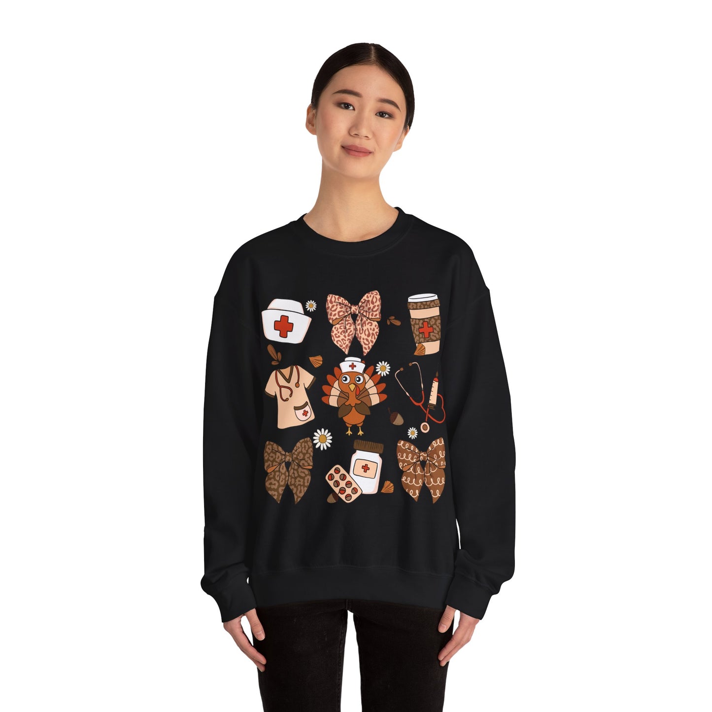 Nurse Turkey Heavy Blend™ Crewneck Sweatshirt