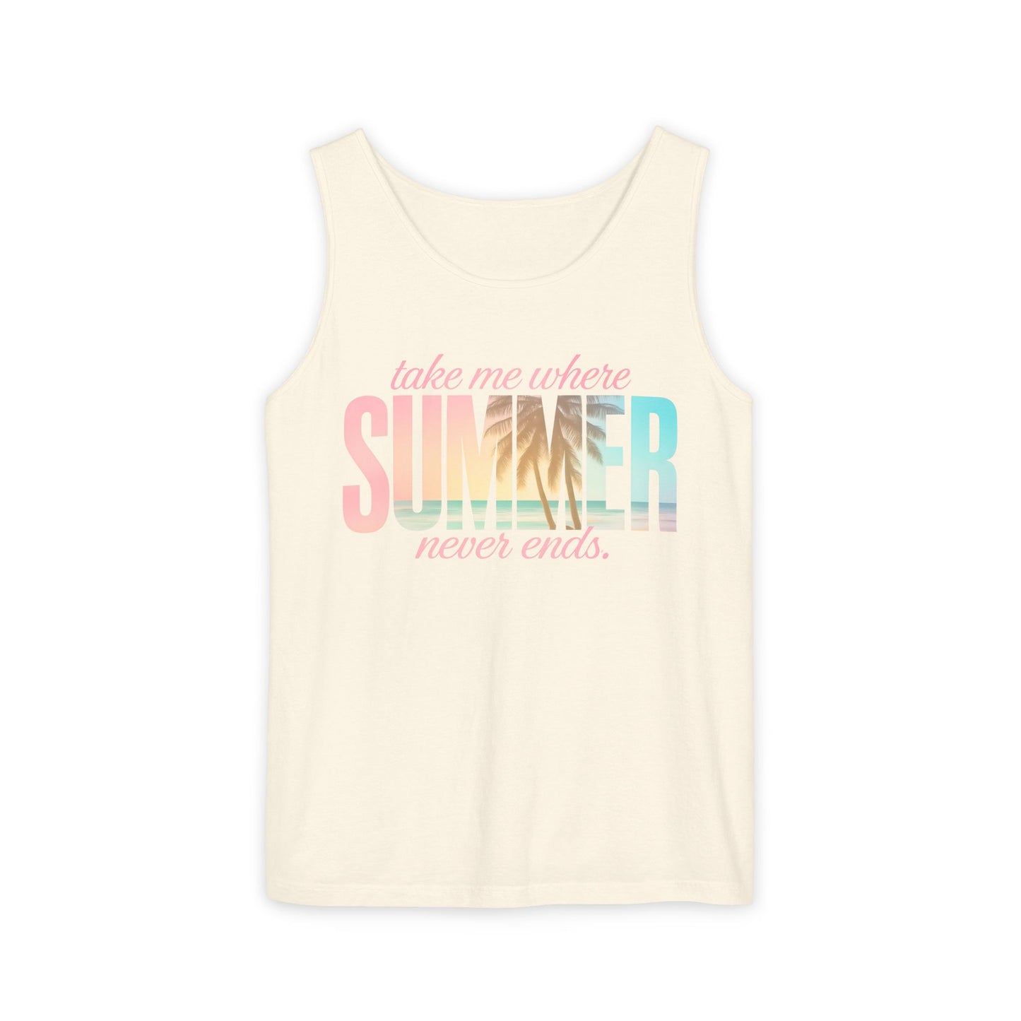 Summer Never Ends Garment-Dyed Tank Top